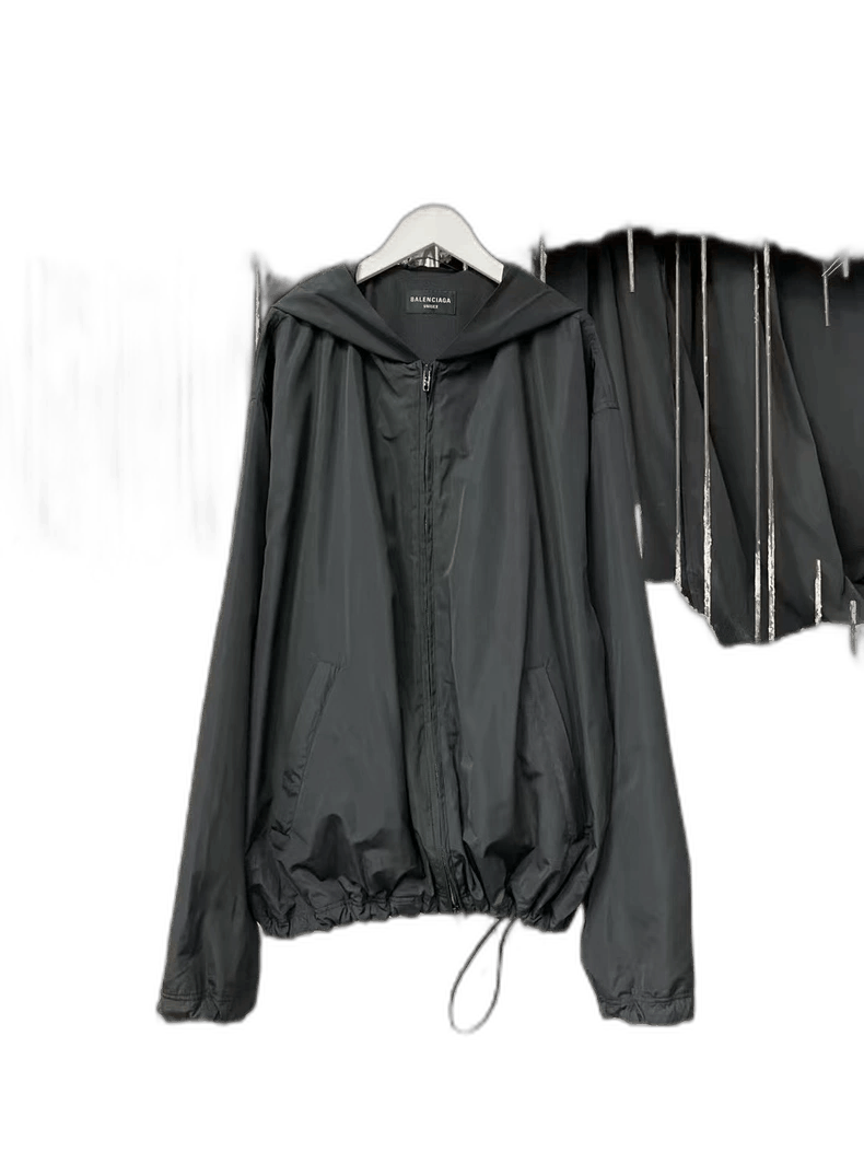Balenciaga Balenciaga Logo Windbreaker Jacket Coat Size US M / EU 48-50 / 2 - 1 Thumbnail