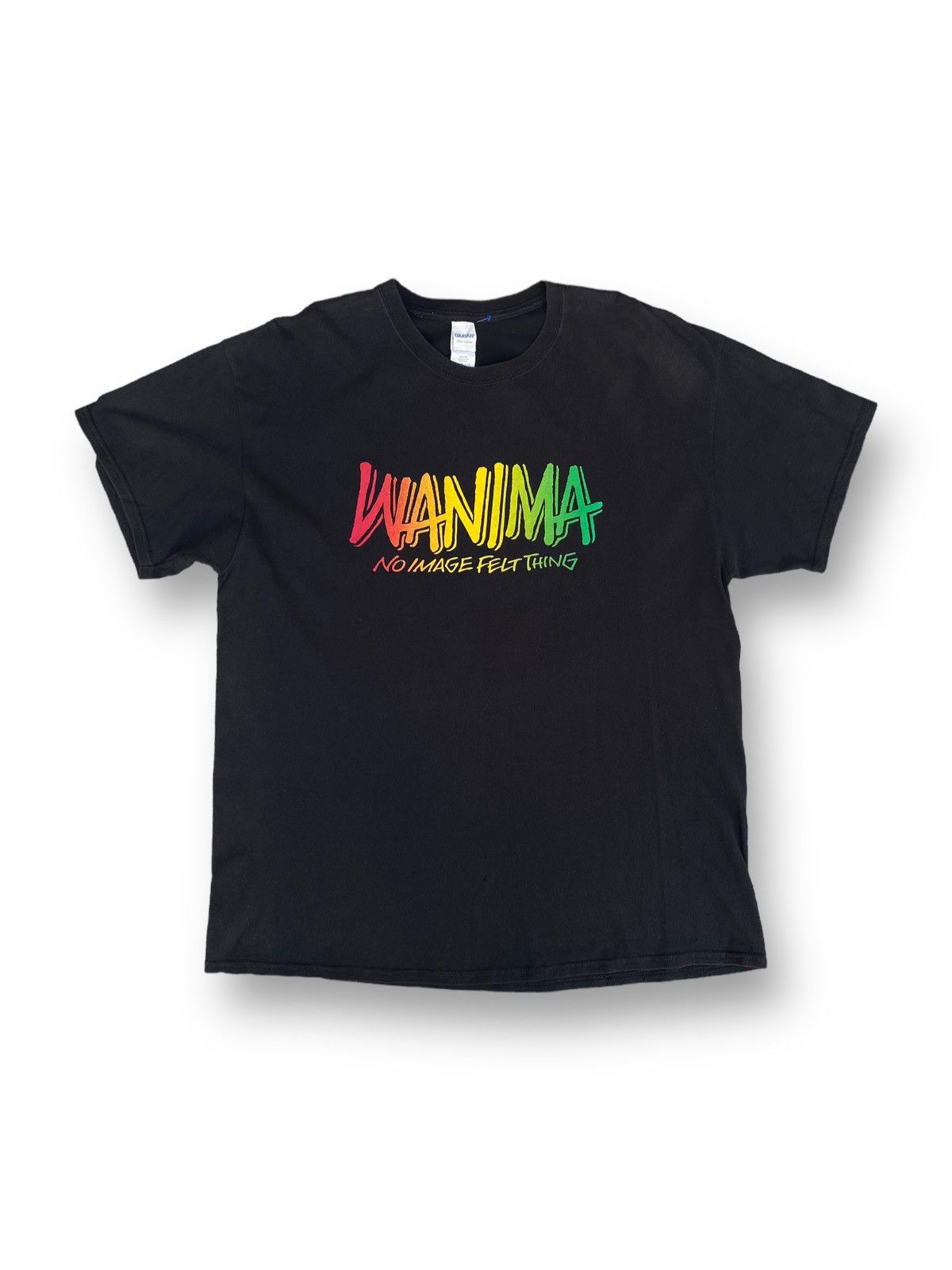 image of Band Tees Wanima Japanese Punk Rock Band Shirt Tour. A10 in Black, Men's (Size XL)