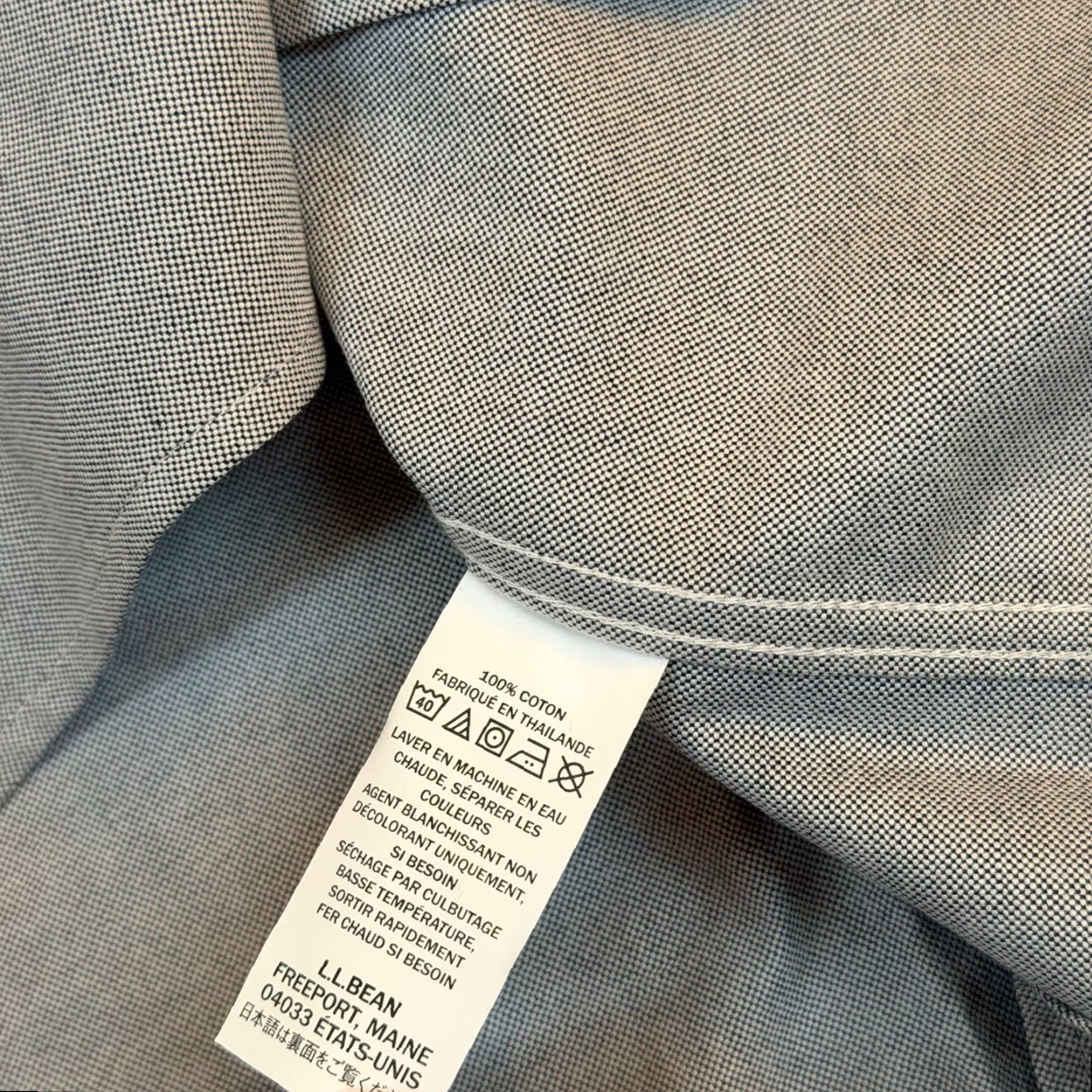 Vintage LL Bean Traditional Fit Oxford Shirt Mens 17-33 Blue Long Sleeve Cotton 209410 Size US XL / EU 56 / 4 - 7 Thumbnail
