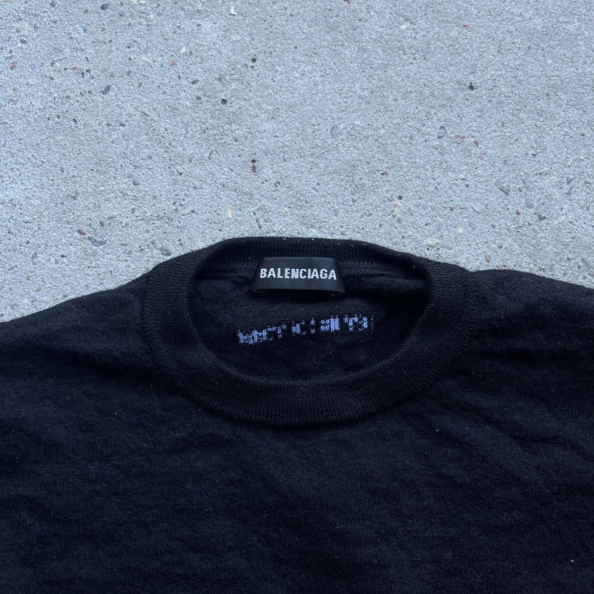 Balenciaga Balenciaga by Demna Gvasalia Logo Wool Sweater Size US M / EU 48-50 / 2 - 3 Thumbnail