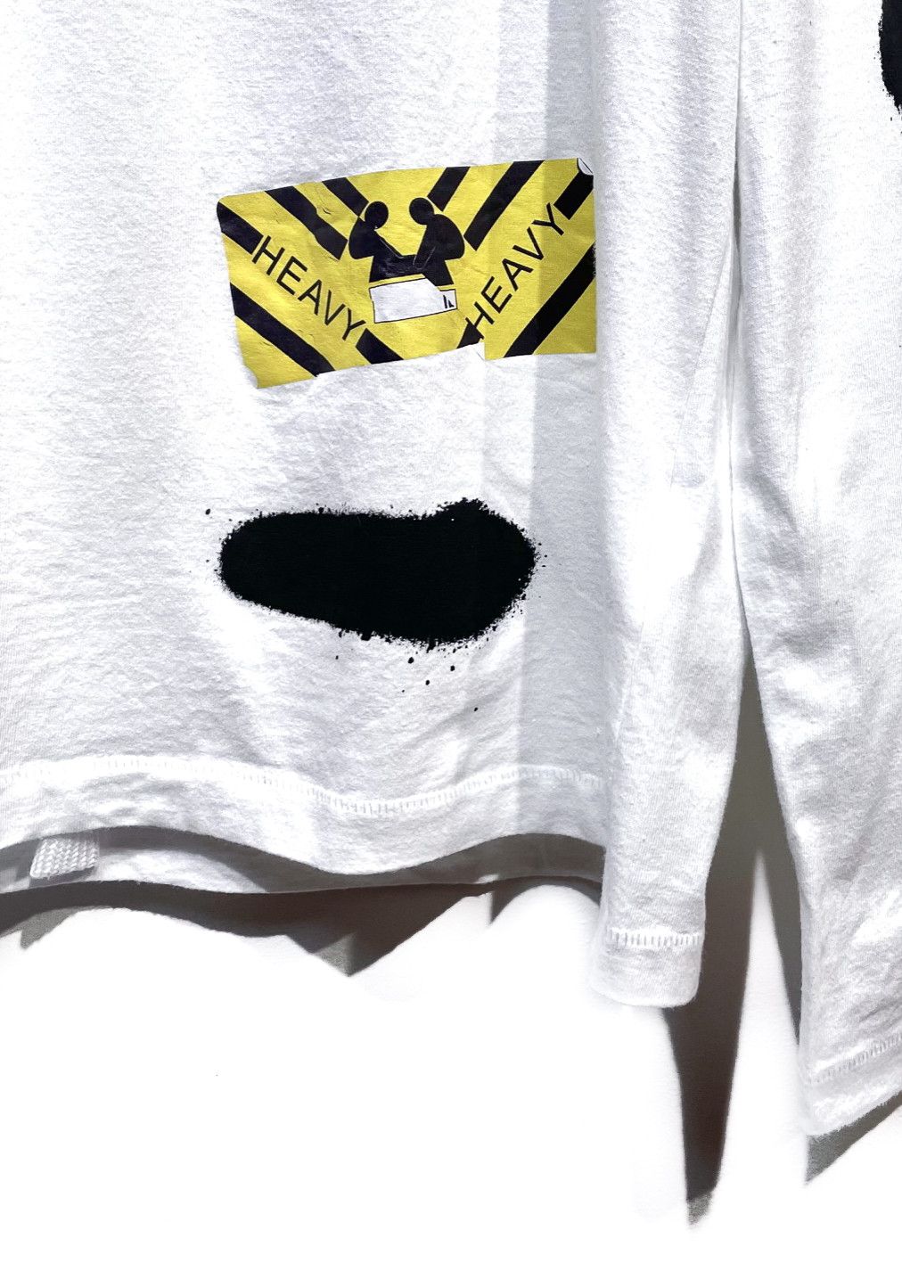 Off-White Off-white White Paint Brushed Heavy Duty Tee Size US M / EU 48-50 / 2 - 5 Thumbnail