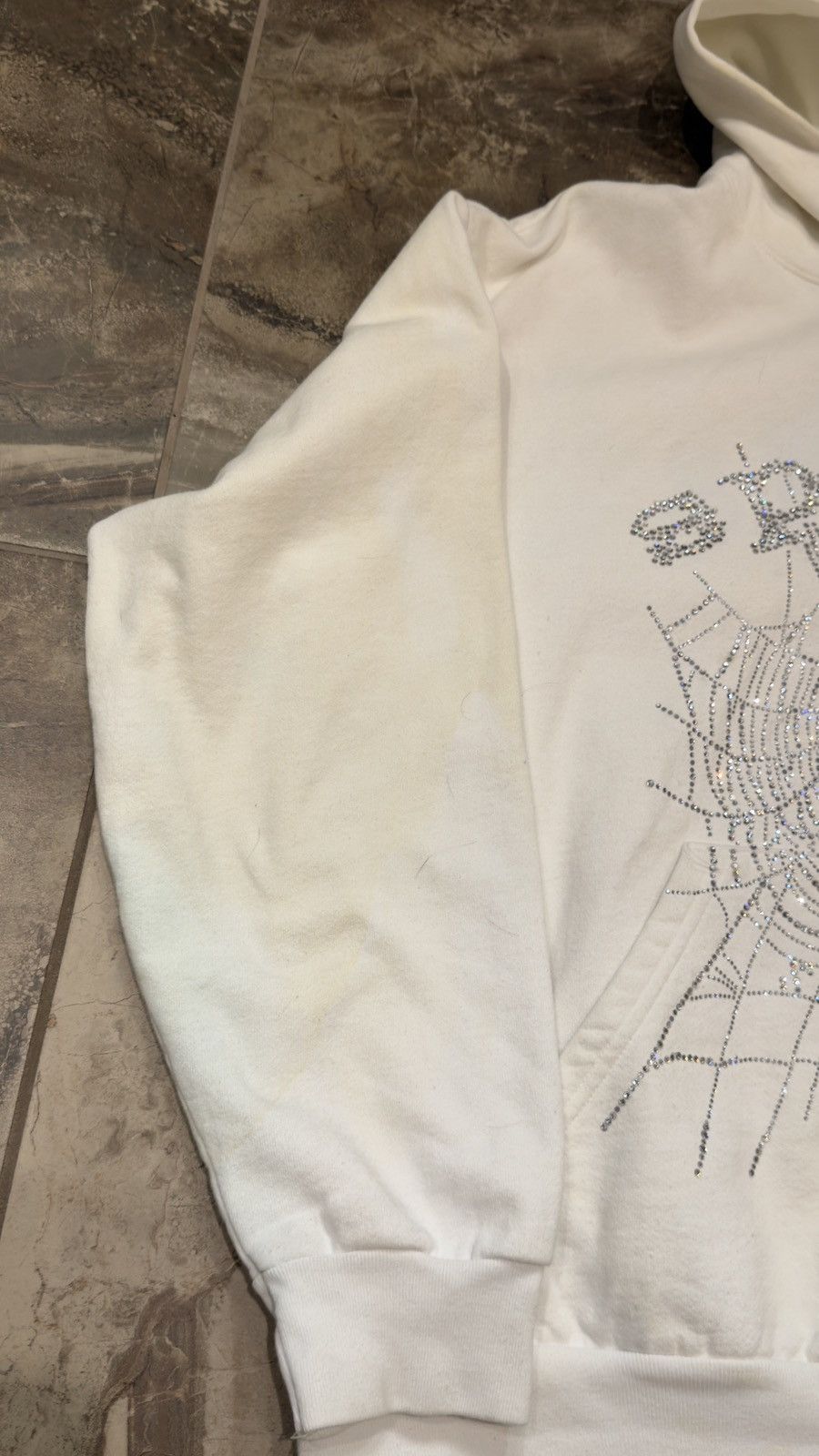 Sp5der OG Sp5der Rhinestone hoodie Size US XL / EU 56 / 4 - 2 Thumbnail