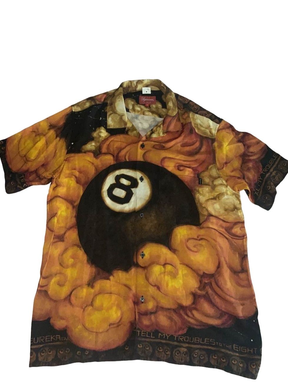 Supreme Supreme Martin Wong 8-Ball Rayon S/S Shirt | Grailed