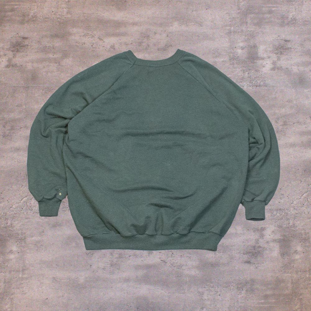 Japanese Brand Vintage 1980's Penman's Cropped & Boxy Blank Green Crewneck Size US L / EU 52-54 / 3 - 2 Thumbnail