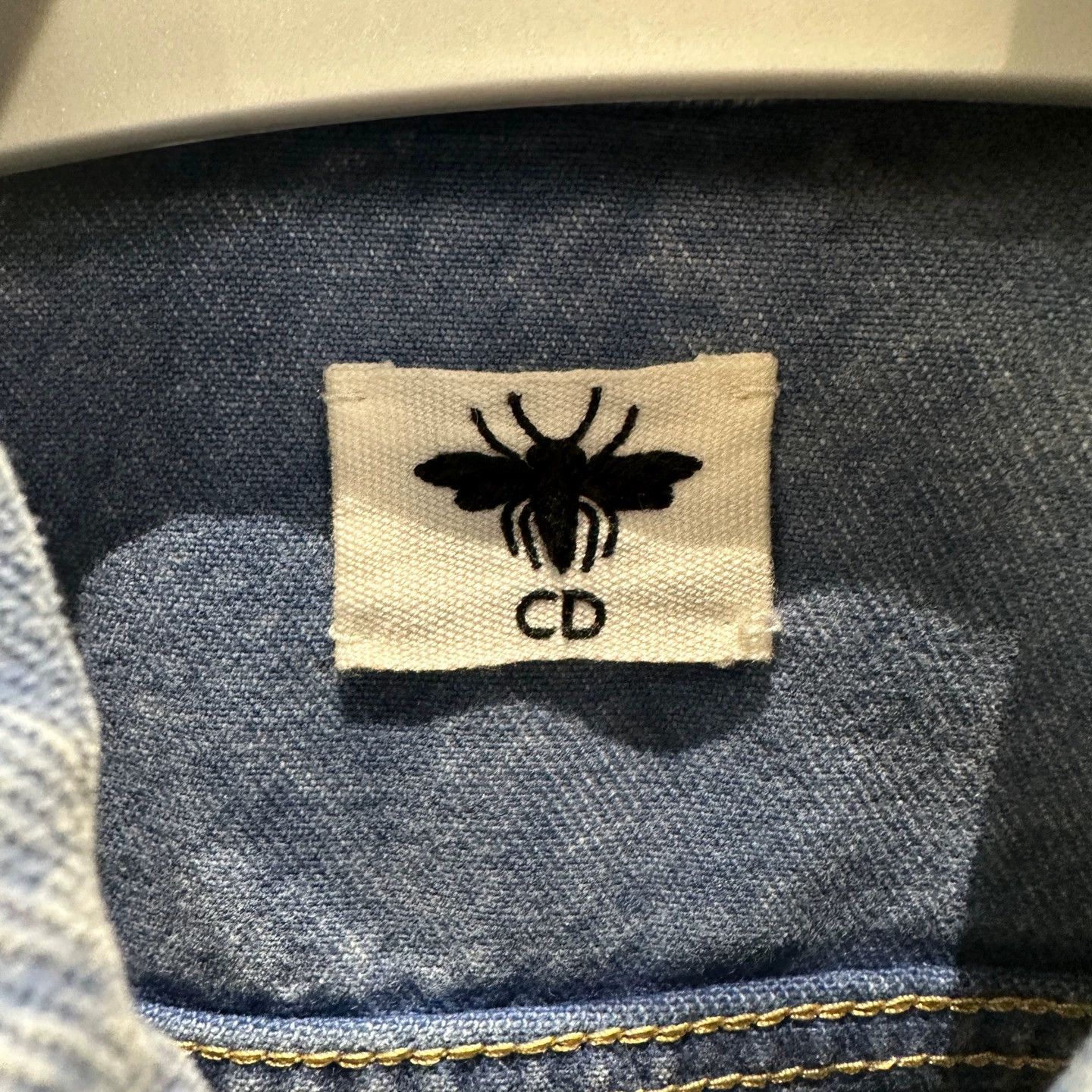 Christian Dior Monsieur Dior mar591 Bee CD Denim Vest 34 Cotton Size XS / US 0-2 / IT 36-38 - 3 Thumbnail