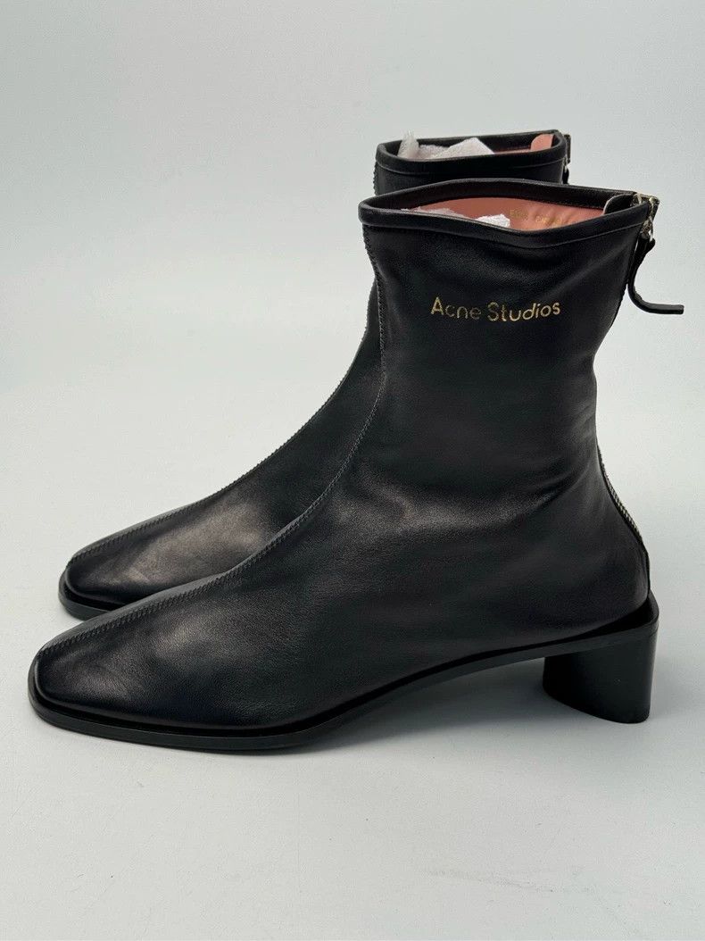 Acne Studios Acne Studios black leather shoes Size US 7.5 / IT 37.5 - 1 Thumbnail