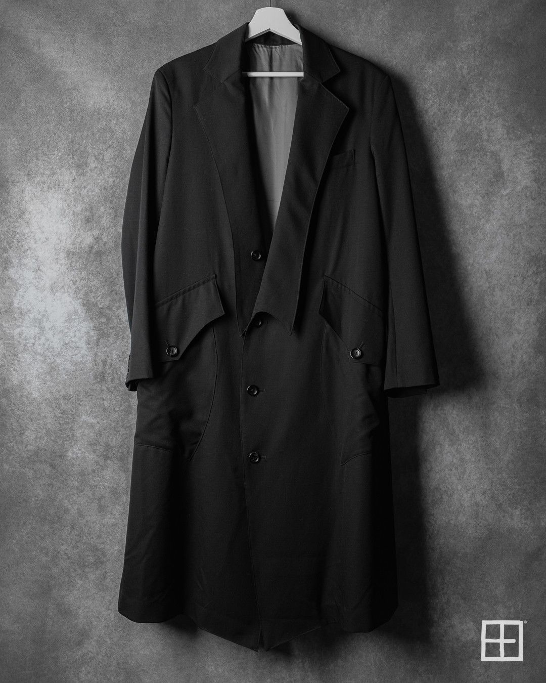 Sulvam Sulvam Asymmetric Cut Lapel Coat (SO-C01-100) Size US L / EU 52-54 / 3 - 1 Thumbnail