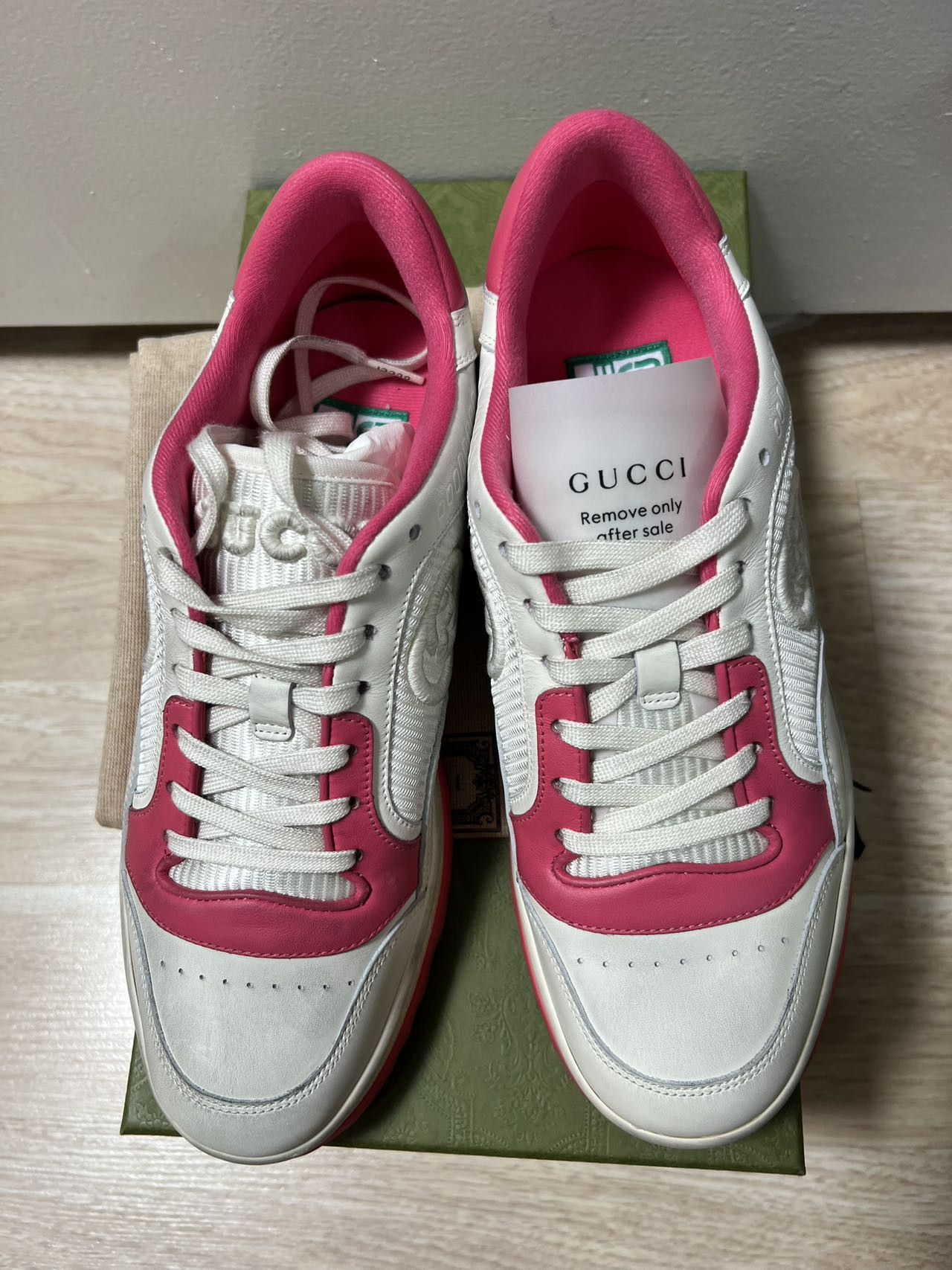 Gucci Gucci MAC80 Sneaker 'Off White Pink' 749909-AAB79-9152 Size US 10 / IT 40 - 8 Thumbnail