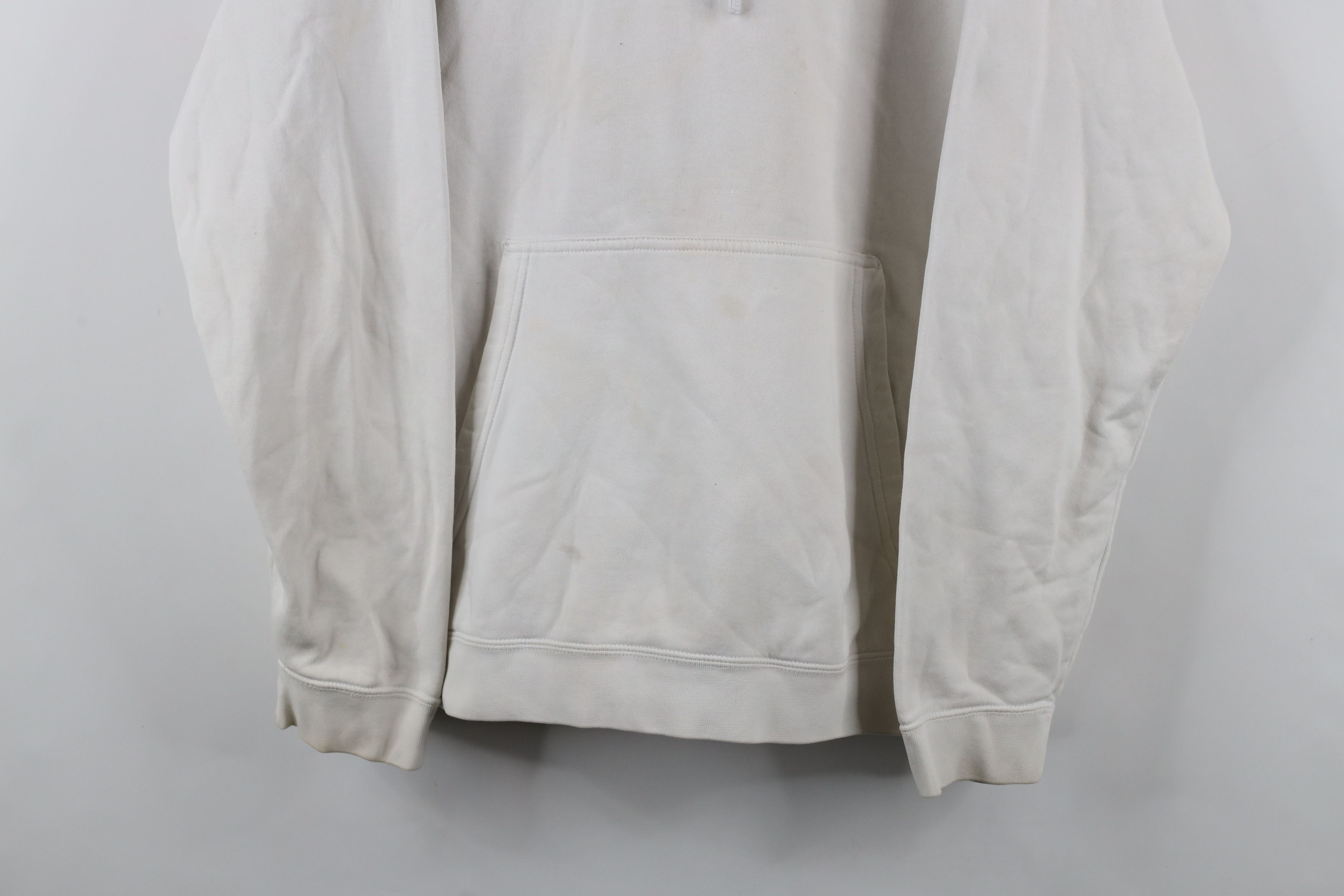 Nike × Vintage Vintage Y2K Nike Travis Scott Mini Swoosh Hoodie Off White Size US XXL / EU 58 / 5 - 3 Thumbnail