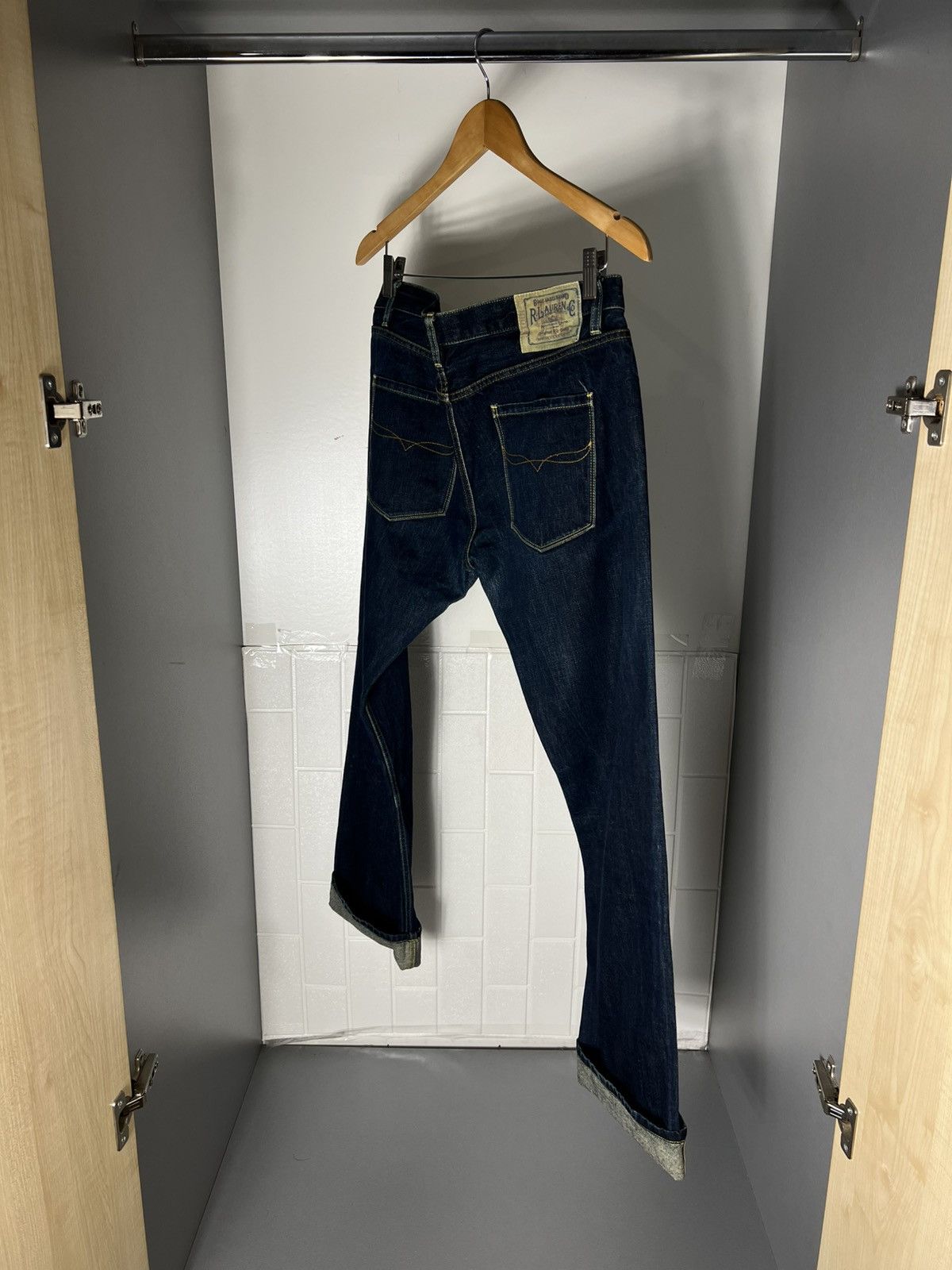 Polo Ralph Lauren VINTAGE POLO RALPH LAUREN DENIM SELVEDGE JAPAN JEANS RETRO CASUAL DESIGNER Y2K 90s Size US 31 - 21 Thumbnail
