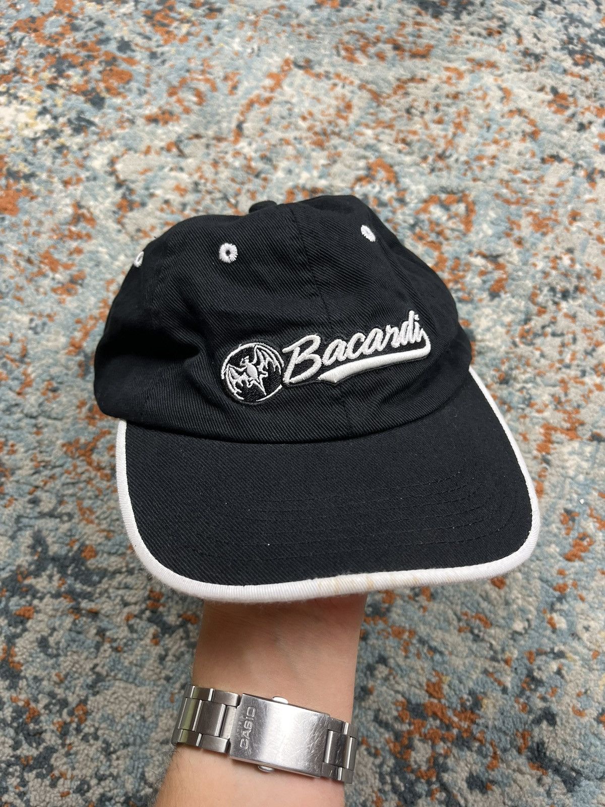 Bacardi × Vintage Vintage 90s Bacardi embroidered bat logo promo hat Size ONE SIZE - 1 Thumbnail