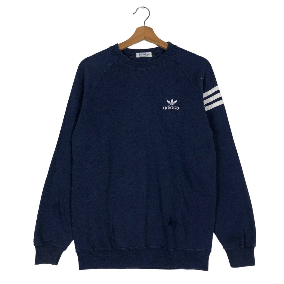 Adidas 🔥VINTAGE 90’s ADIDAS SWEATSHIRT JUMPER STRIPED Size US M / EU 48-50 / 2 - 1 Thumbnail
