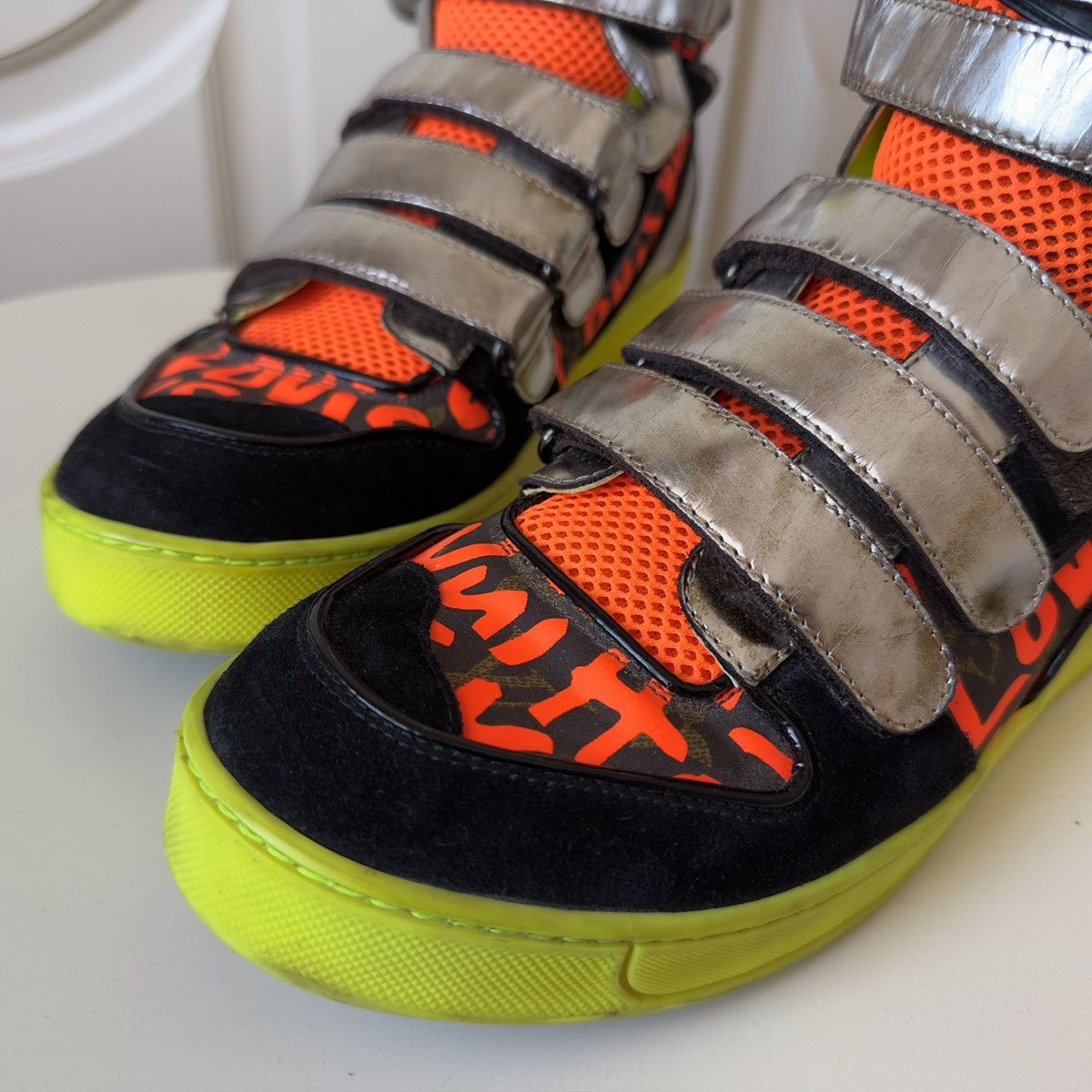 Louis Vuitton × Stephen Sprouse Louis Vuitton x Stephen Sprouse Graffiti High-Top Sneakers Size US 9.5 / EU 42-43 - 12 Thumbnail