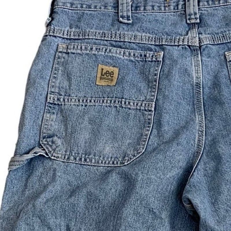 Lee Lee Dungarees Carpenter Jeans Men's Waist 36" Inseam 26" Size US 36 / EU 52 - 6 Thumbnail
