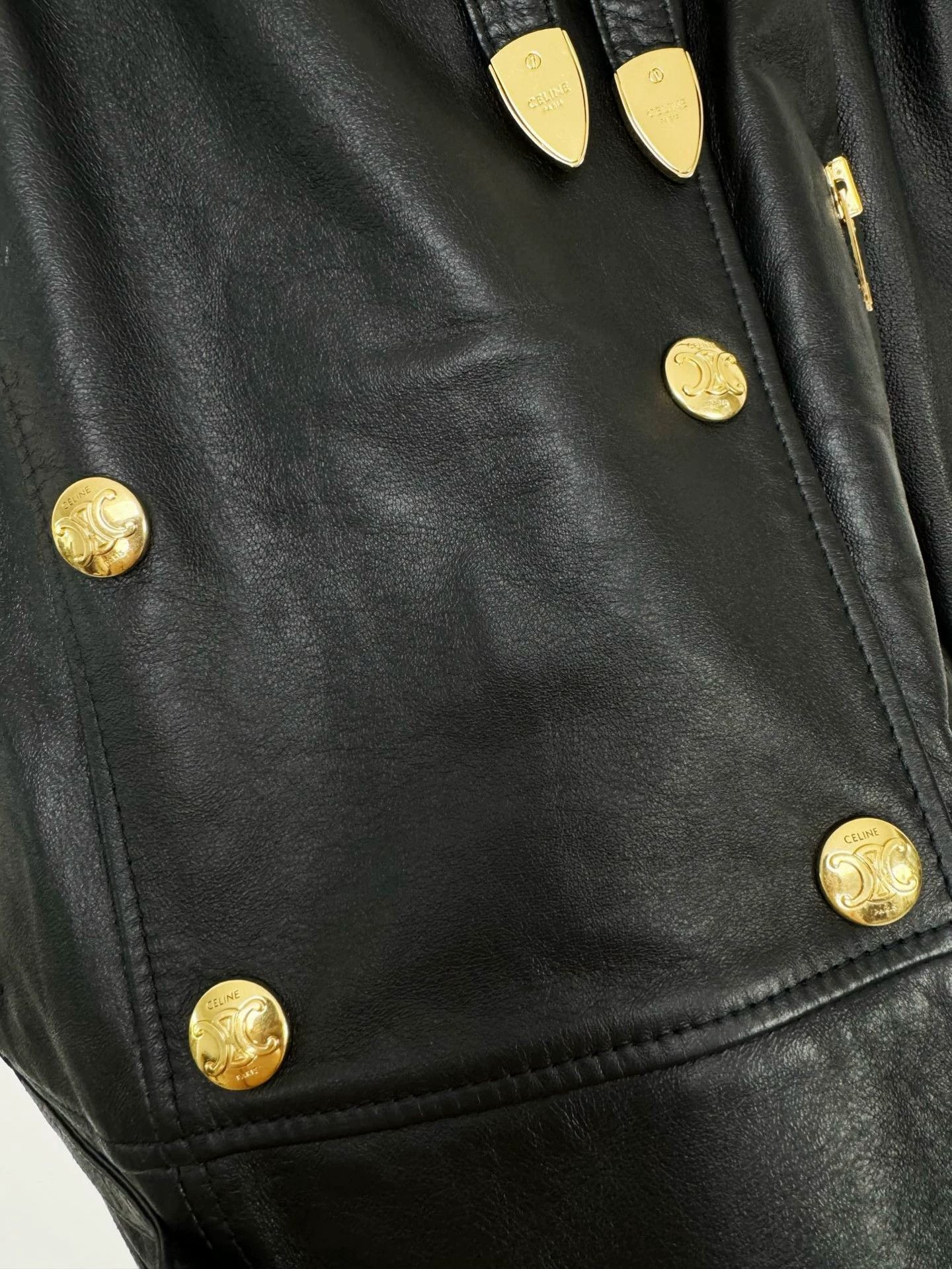Celine Celine Arc de Triomphe leather jacket Size M / US 6-8 / IT 42-44 - 3 Thumbnail