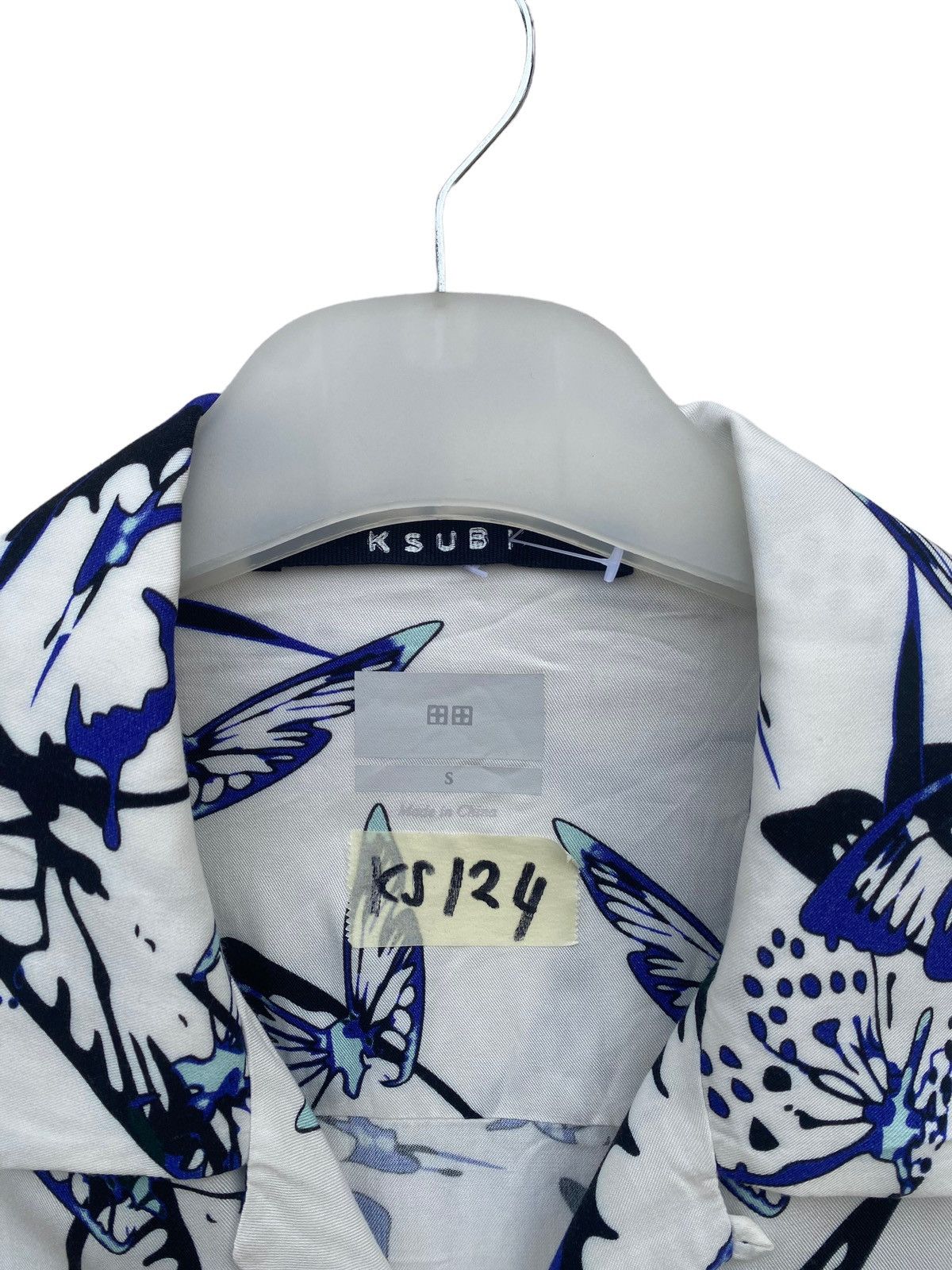 Ksubi Ksubi Hawaiian Shirt with Butterfly Motif Size US S / EU 44-46 / 1 - 4 Thumbnail