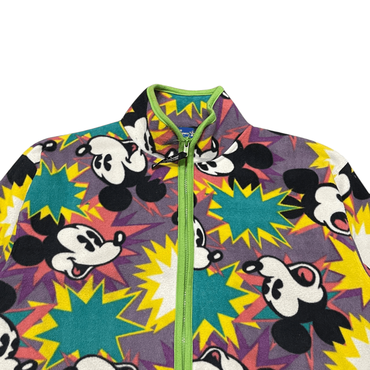 Cartoon Network Vintage Mickey Mouse All Over Print Fleece Zipper Jacket Size US M / EU 48-50 / 2 - 2 Thumbnail