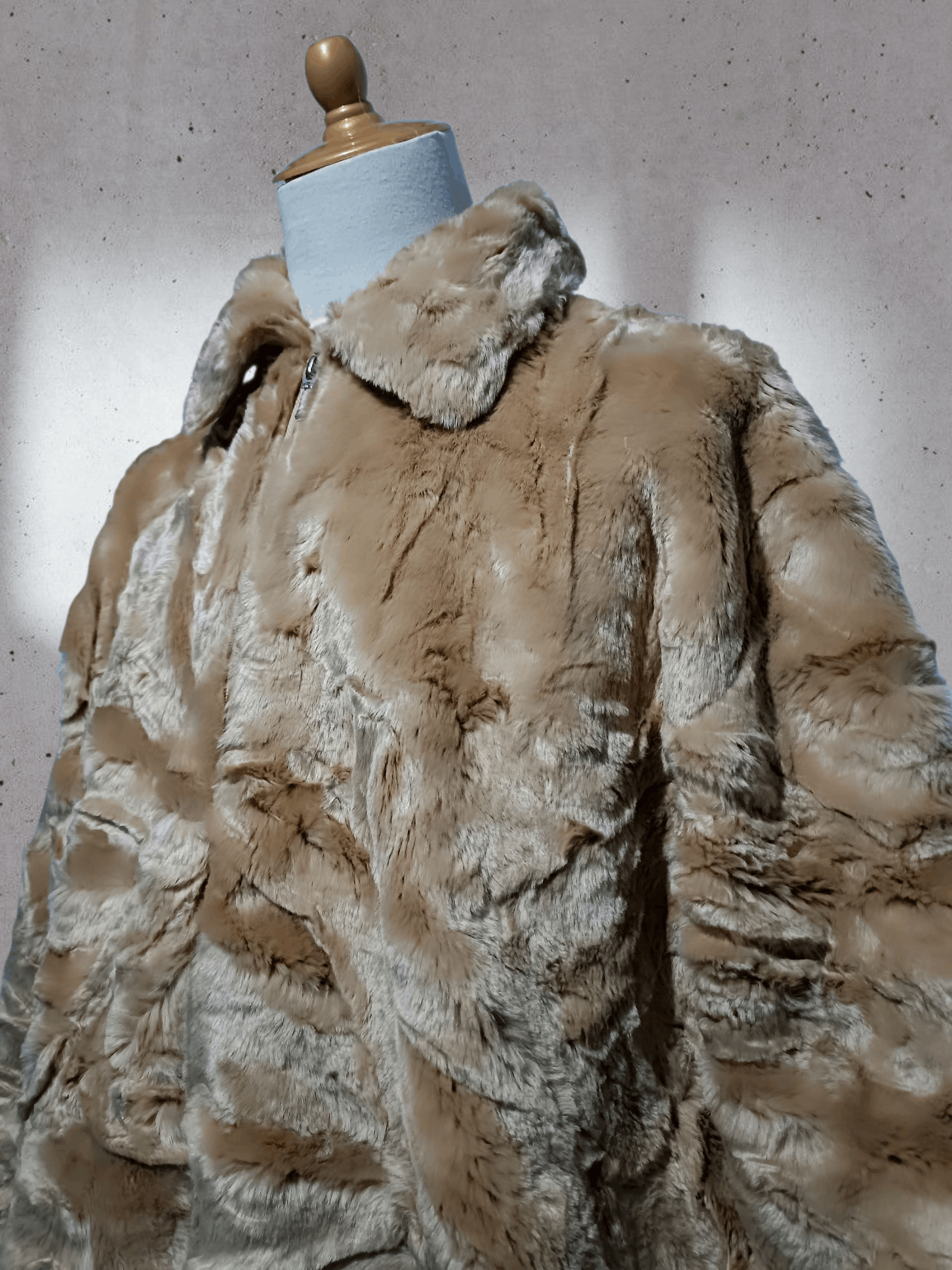 Japanese Brand Faux Fur Coat Jacket Size US L / EU 52-54 / 3 - 2 Thumbnail