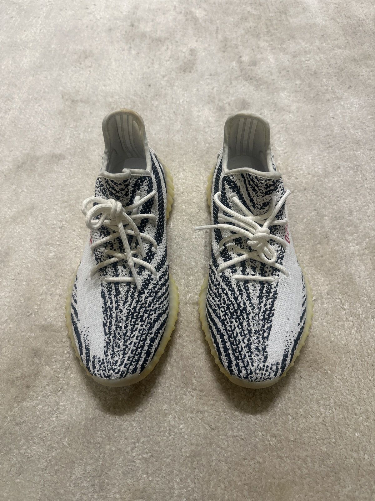 Adidas Adidas Yeezy Boost 350 V2 Zebras Size US 11.5 / EU 44-45 - 1 Thumbnail