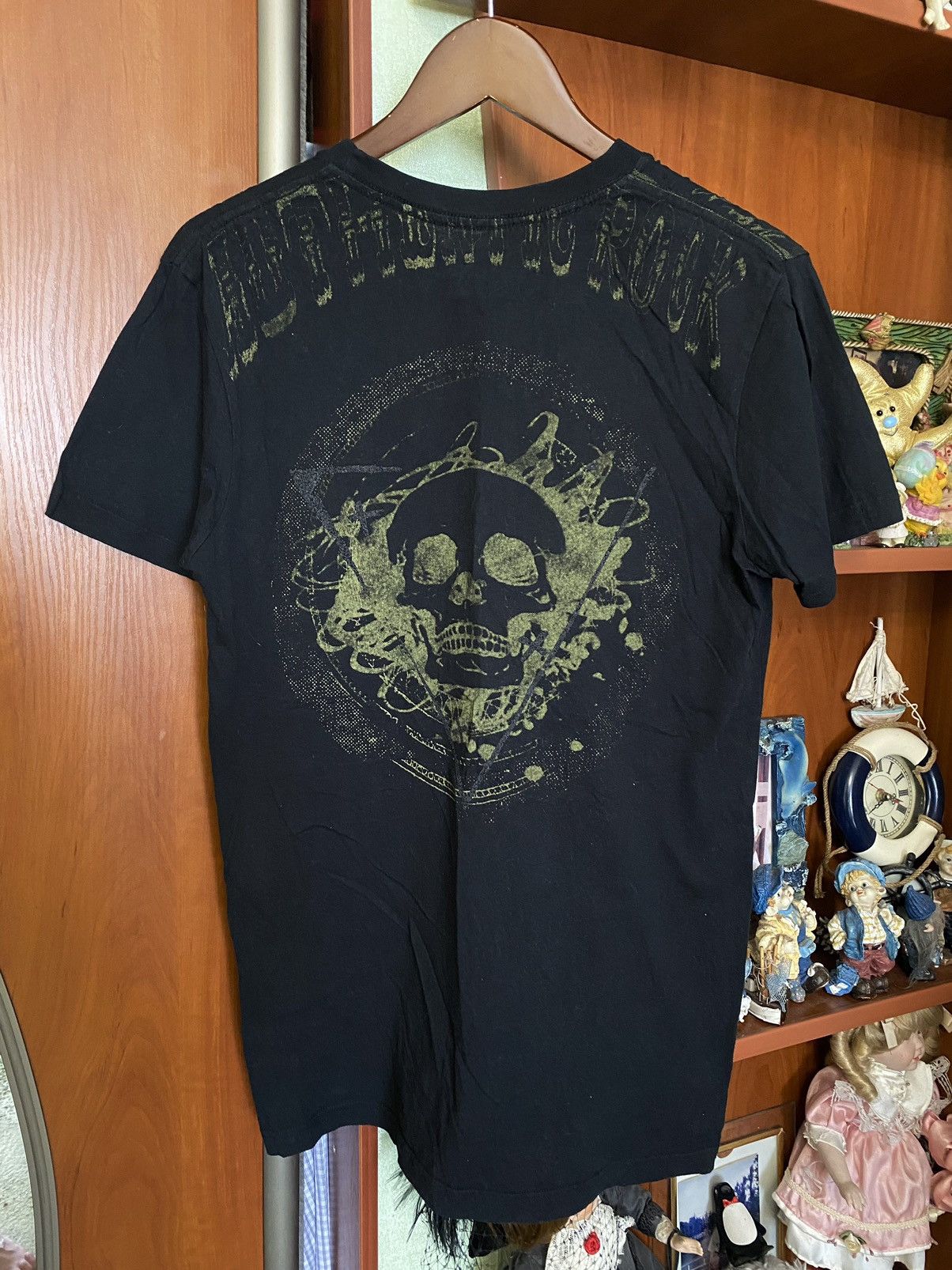 Affliction × Ed Hardy × Japanese Brand Rare opium affliction style OZ Name Tee Skulls Size US M / EU 48-50 / 2 - 1 Thumbnail