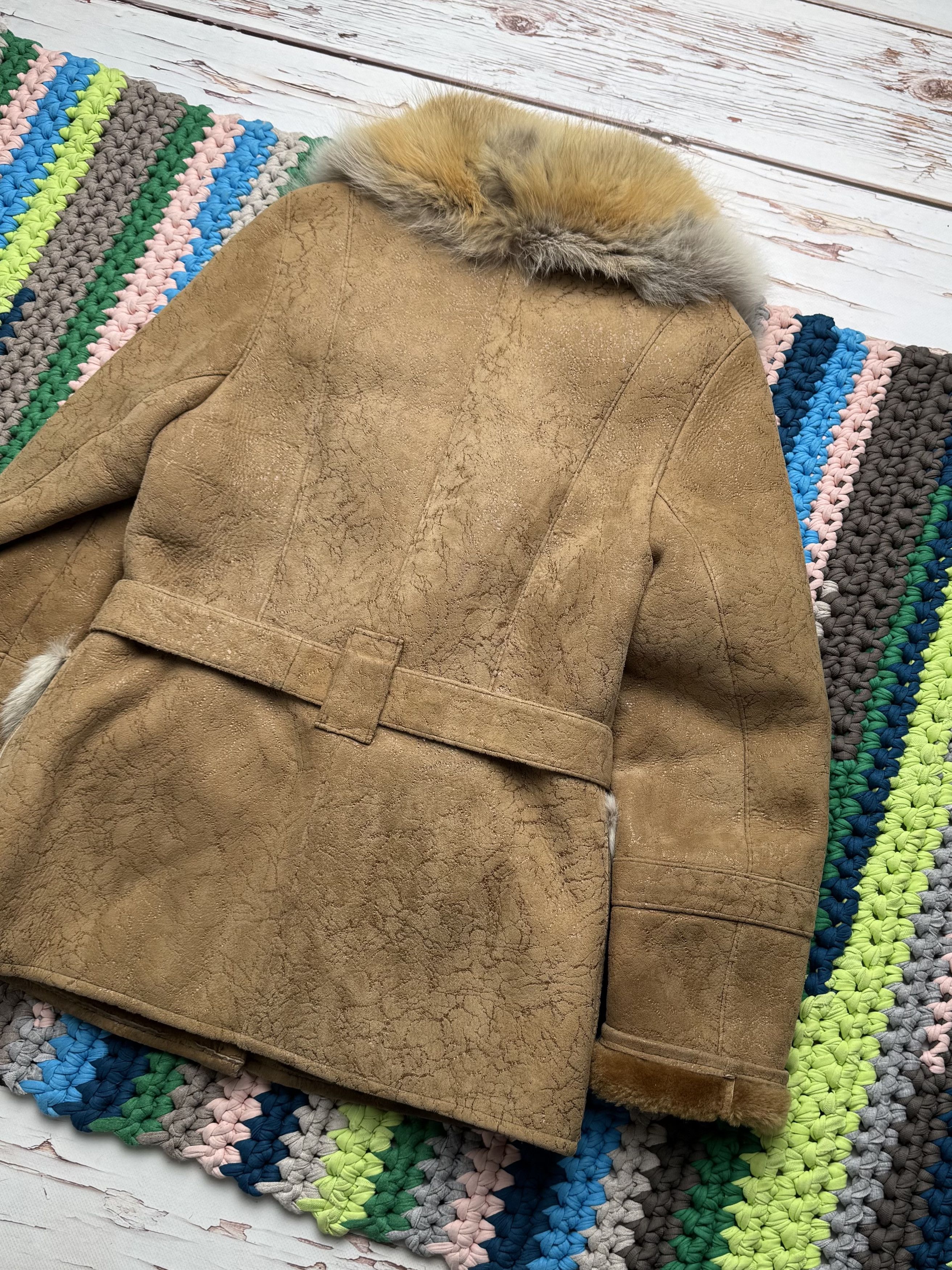 Vintage Vintage Real Sheepskin Jacket With Belt (D10)(D15) Size M / US 6-8 / IT 42-44 - 10 Thumbnail