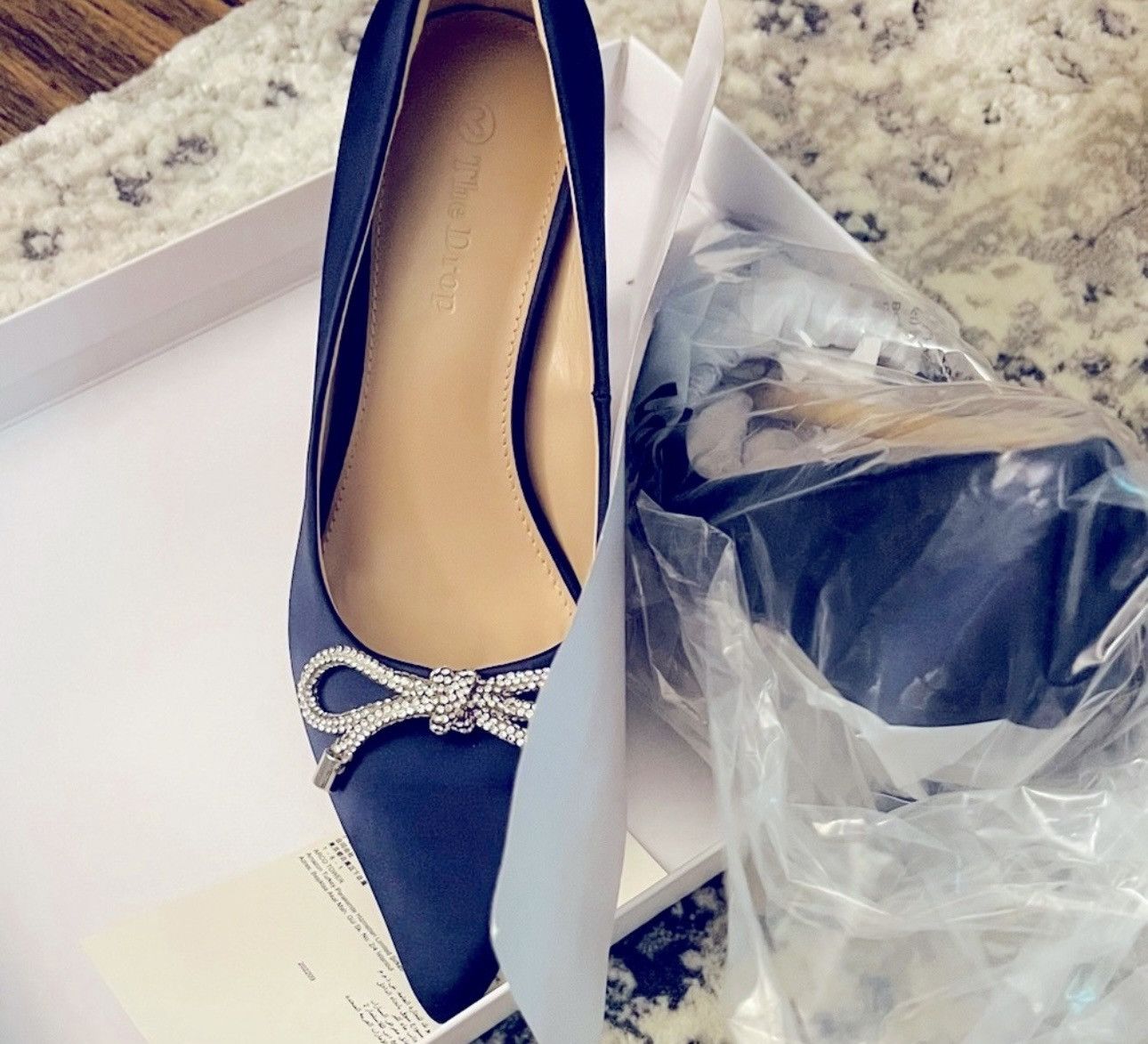 Other Navy Satin Holiday Bow Pump Size US 6 / IT 36 - 2 Thumbnail
