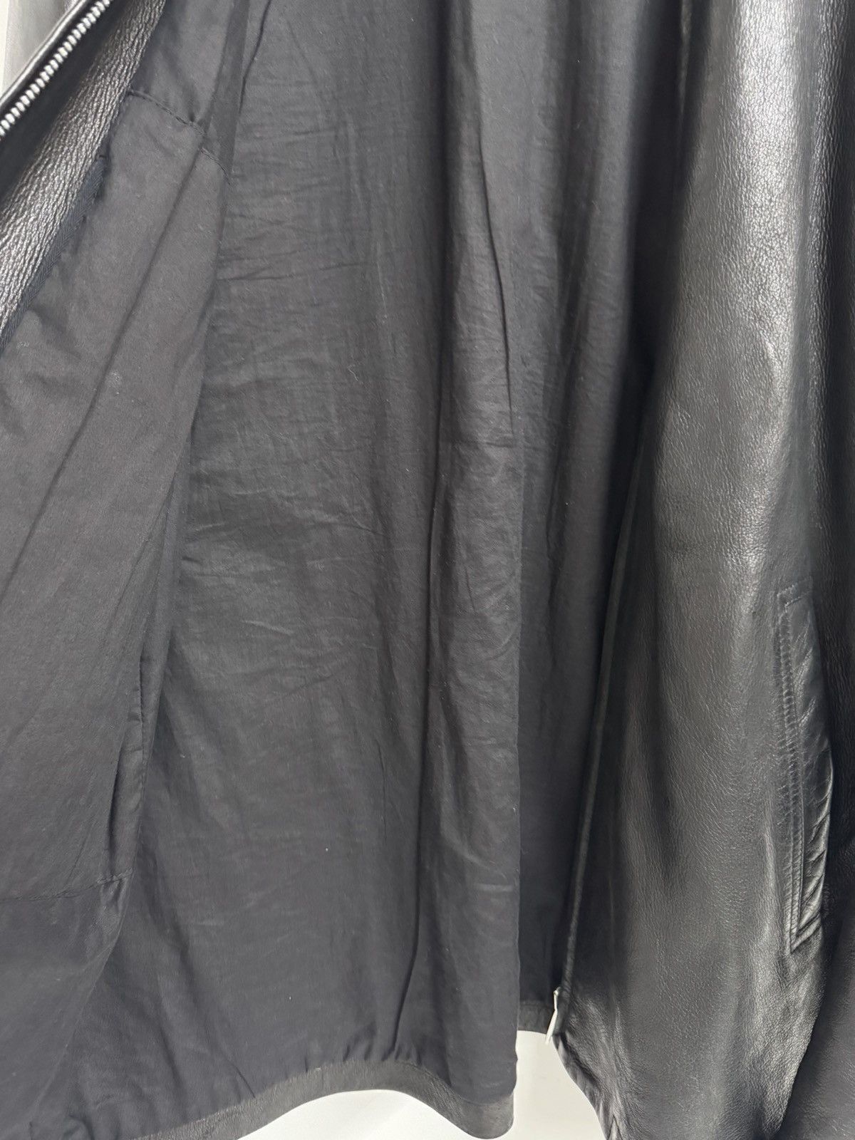 Rick Owens Rick Owens FW03 Brad Black Leather Zip Jacket – SOPU SYS 23 Size US S / EU 44-46 / 1 - 6 Thumbnail