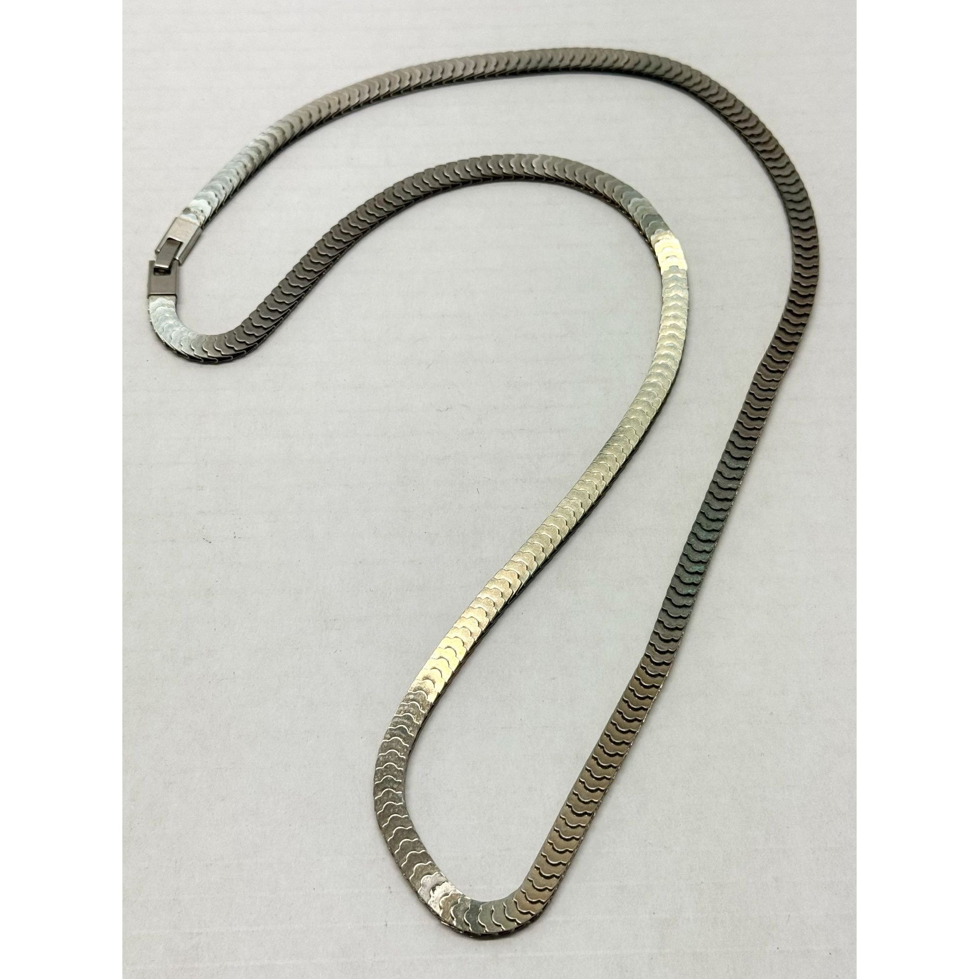 Vintage Vintage silver long chain necklace Size ONE SIZE - 1 Thumbnail