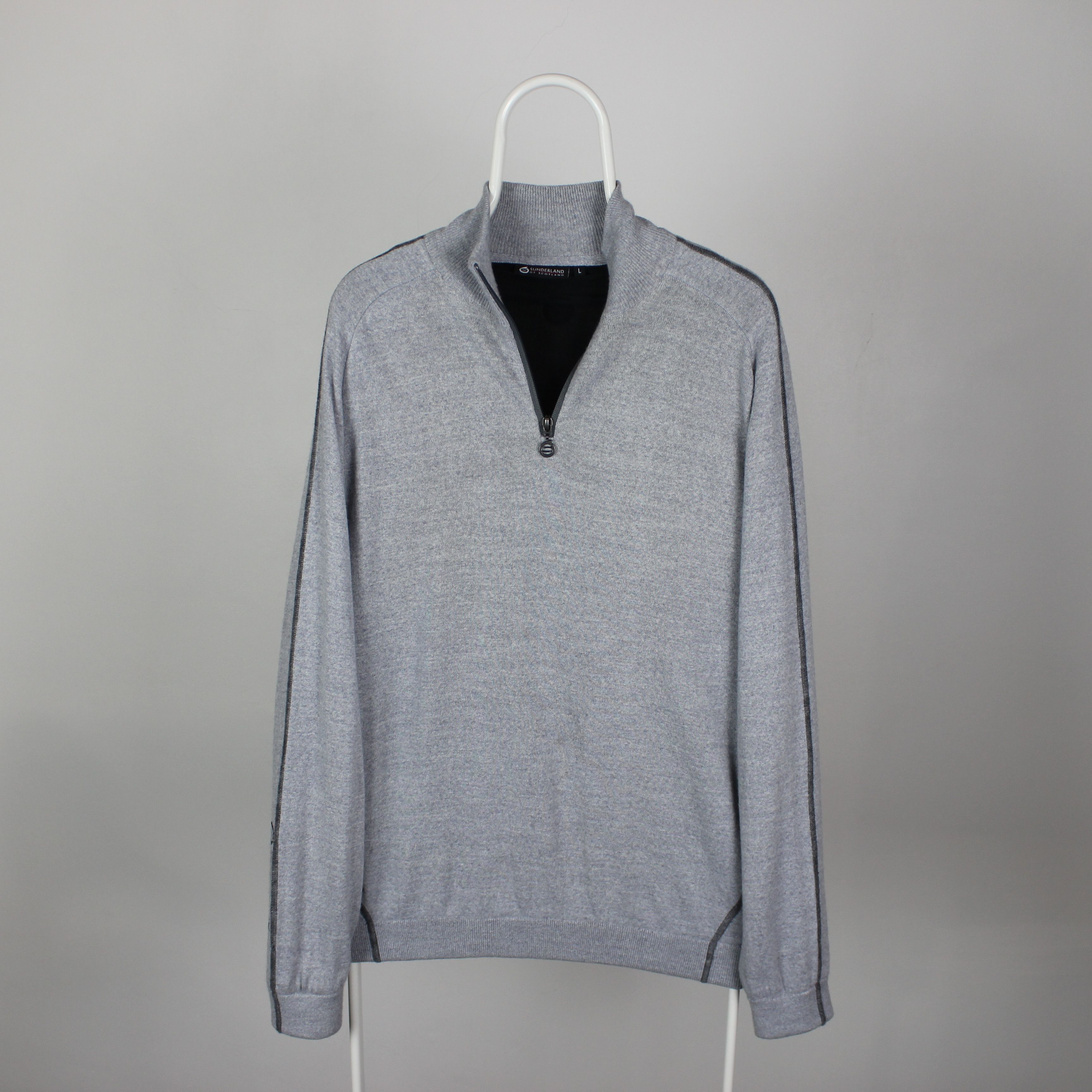 Other Sunderland of scotland sweater zip 3/4 merino wool L XL Size US XL / EU 56 / 4 - 4 Thumbnail