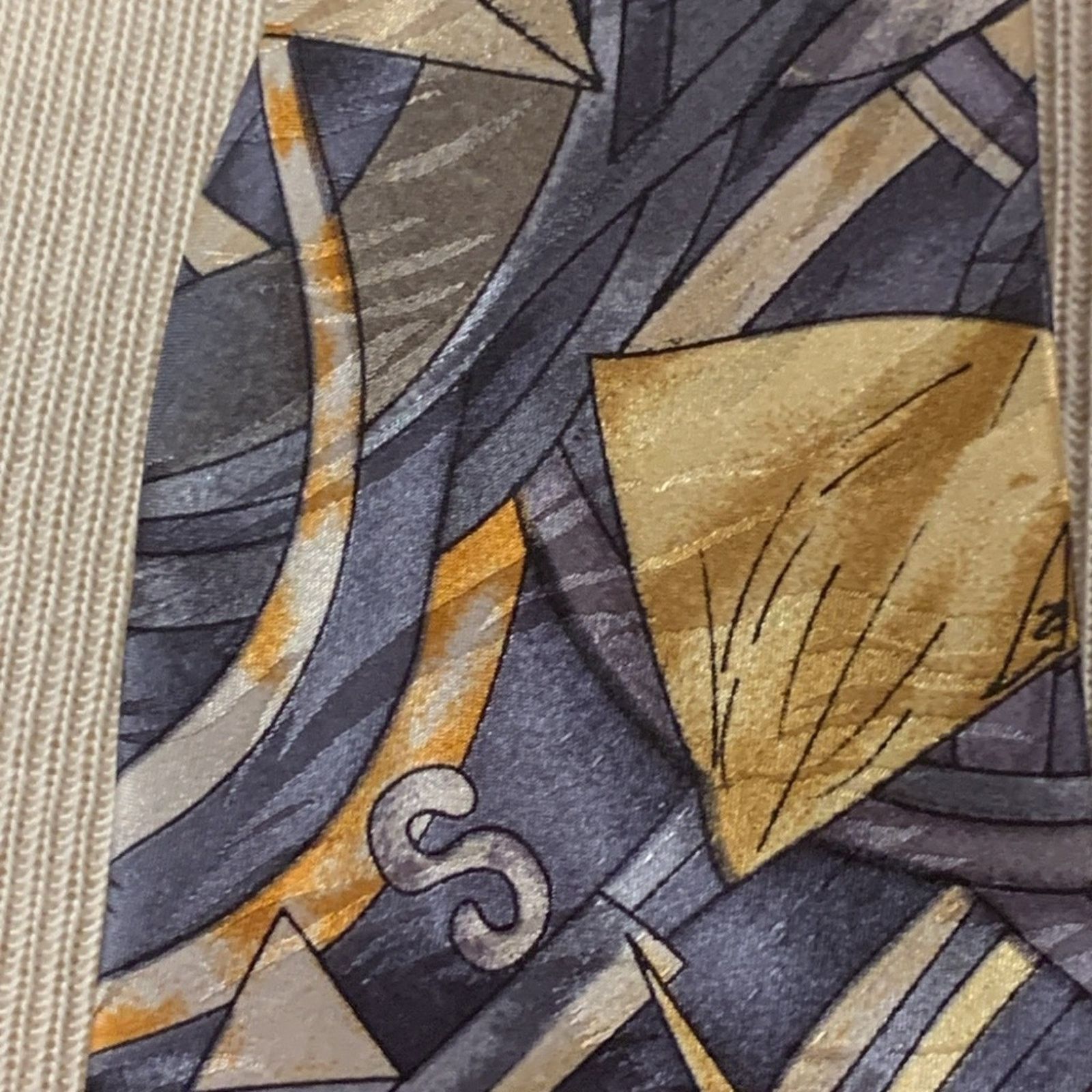 Vintage J. Garcia,Grateful Dead abstract modernist 100% silk necktie Size ONE SIZE - 3 Thumbnail