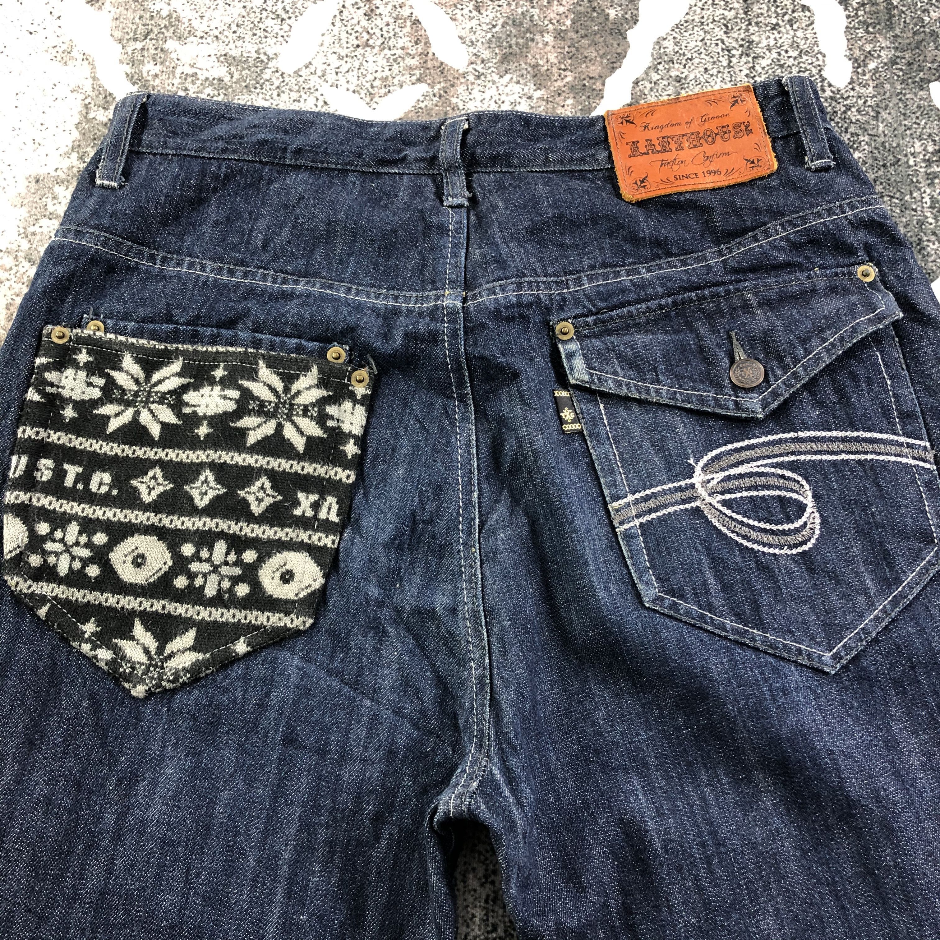 Japanese Brand Japanese Brand Xanthouse Jeans Dark Wash Denim KJ1686 Size US 32 / EU 48 - 4 Thumbnail
