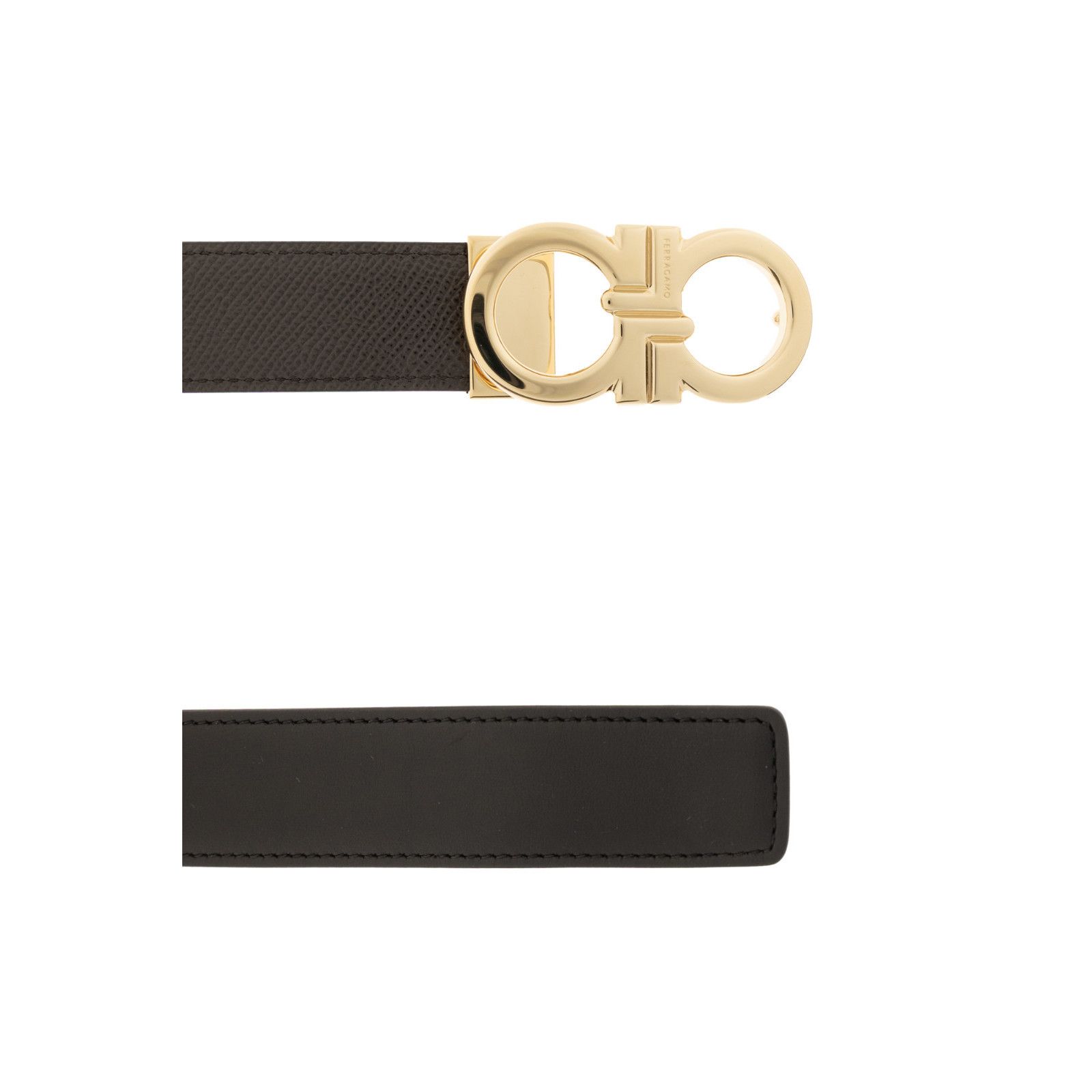 Salvatore Ferragamo FERRAGAMO Brown Double Adjustable Reversible Belt New & Auth Size ONE SIZE - 3 Thumbnail