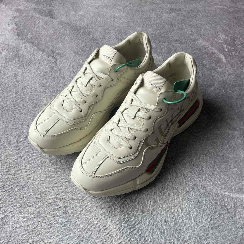 Gucci Gucci Rhyton Logo Low-Top Sneakers for Men 0079 Size US 9.5 / EU 42-43 - 1 Thumbnail