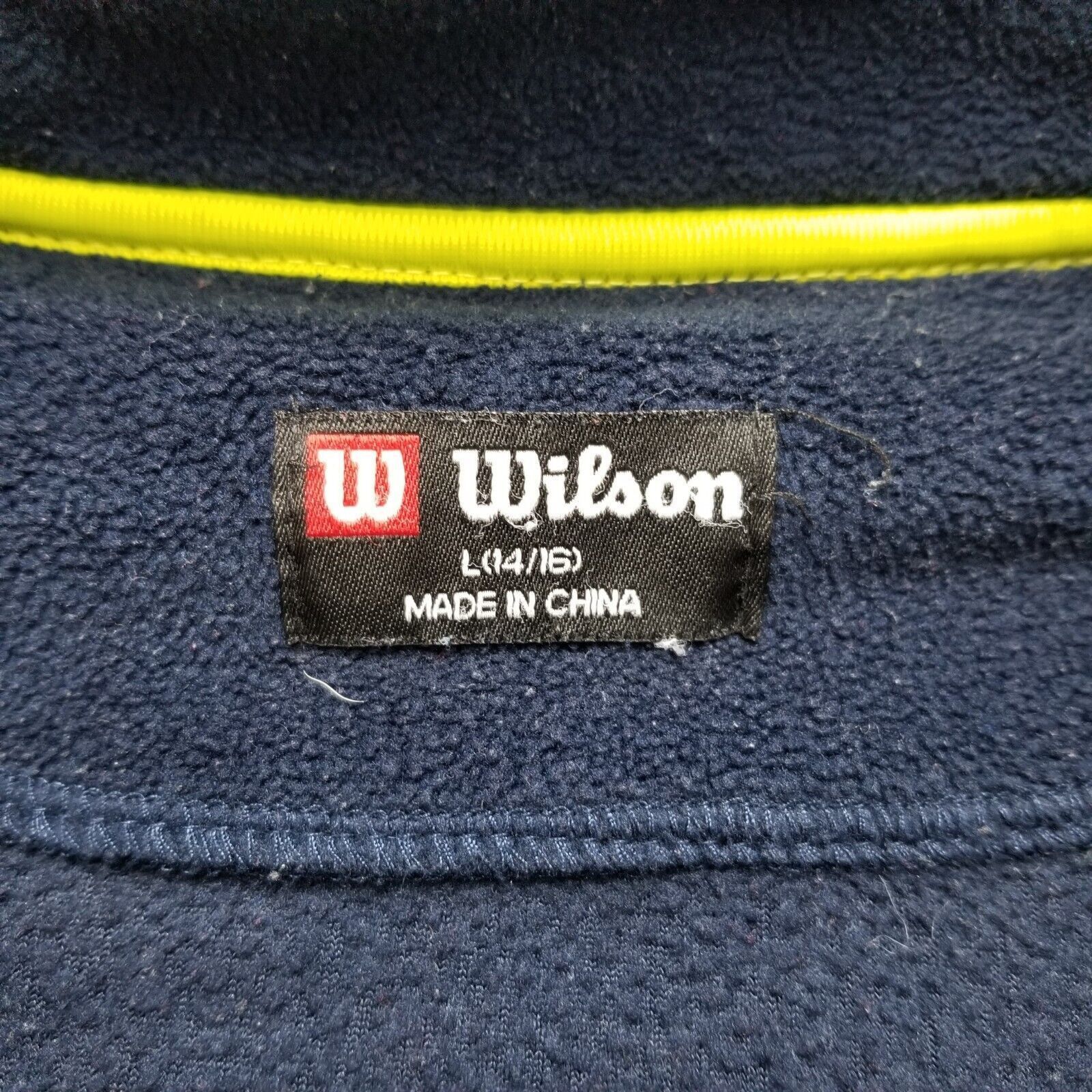 Other Wilson Jacket Mens Large Blue Zip Fleece Pullover Mock Neck Size US L / EU 52-54 / 3 - 8 Thumbnail