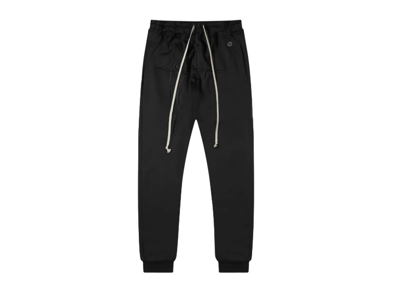 Rick Owens x Champion Men's Black Cotton Joggers
