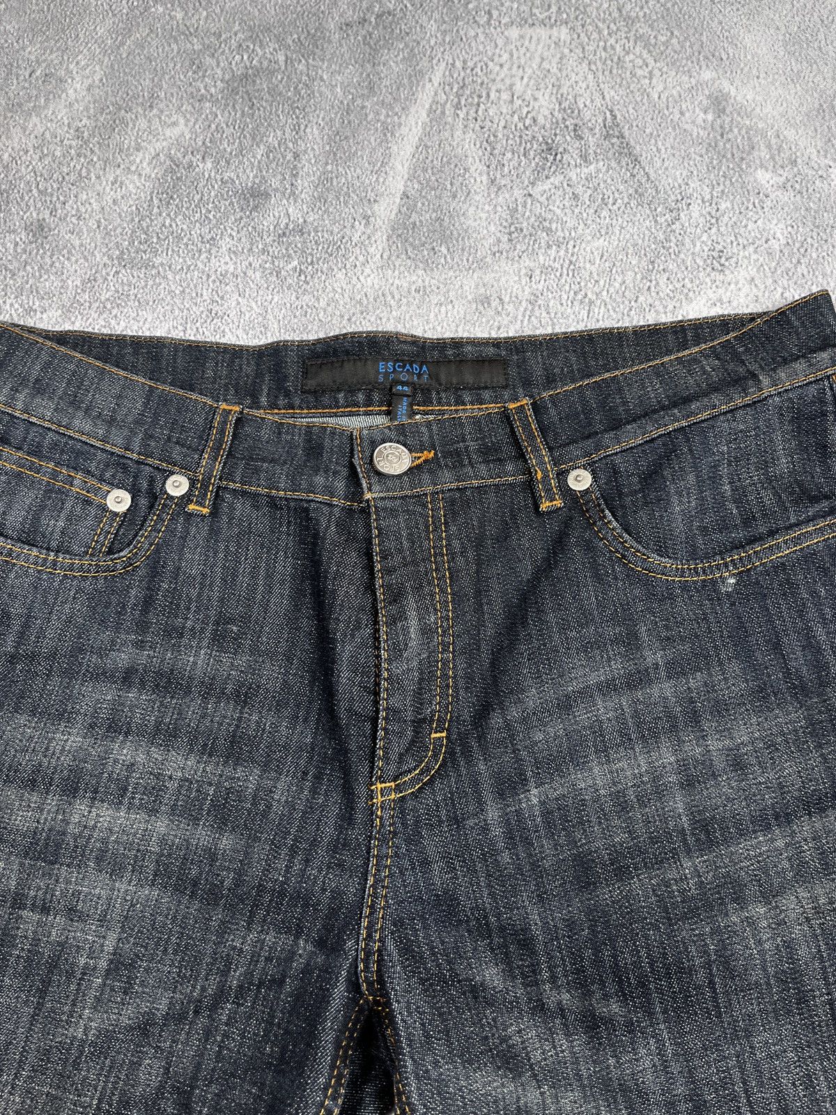 Vintage Y2K Escada straight faded jeans streetwear size 44