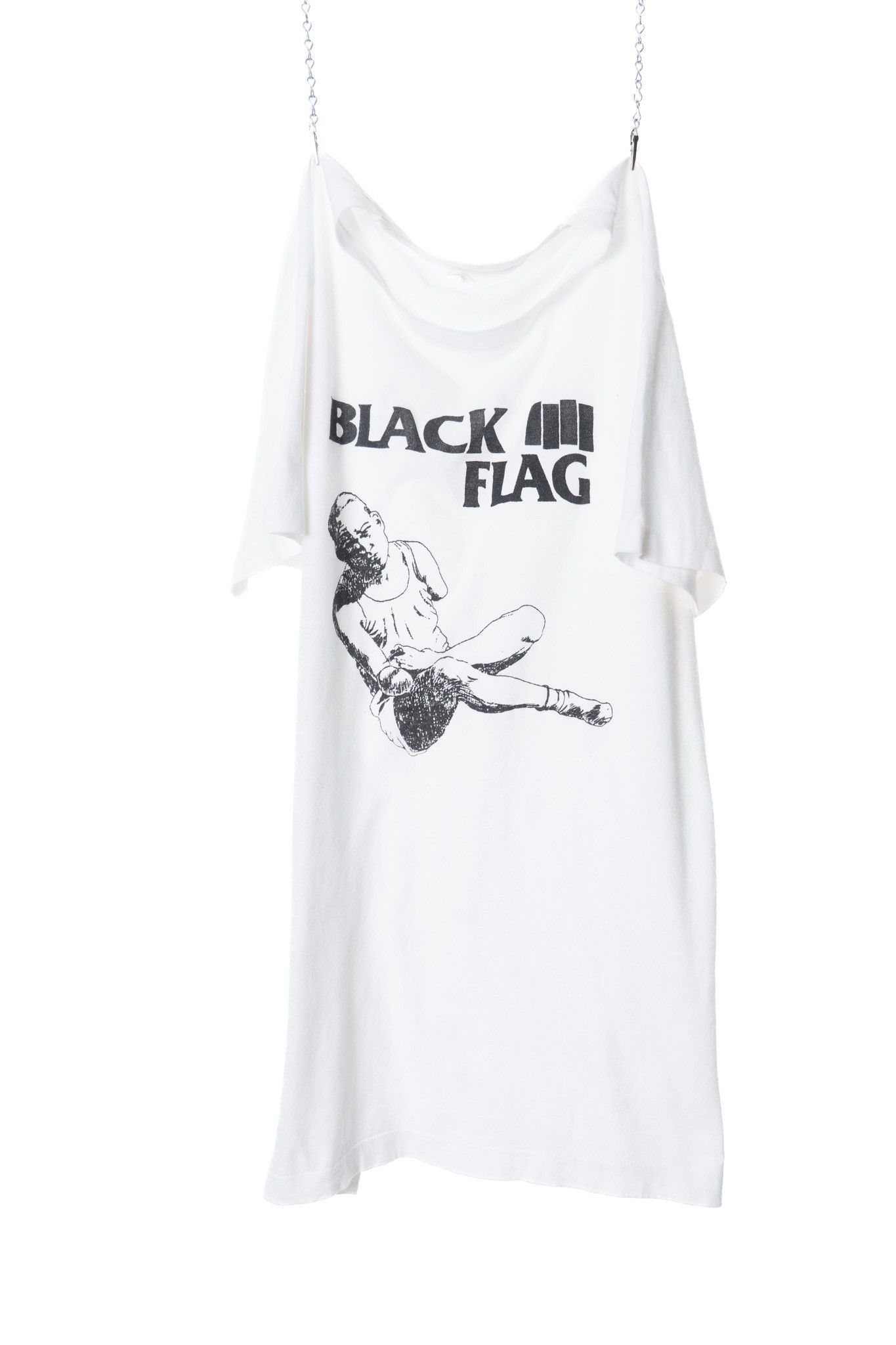 Vintage Vintage 1980s Black Flag Punk Band T-Shirt Size US L / EU 52-54 / 3 - 1 Thumbnail