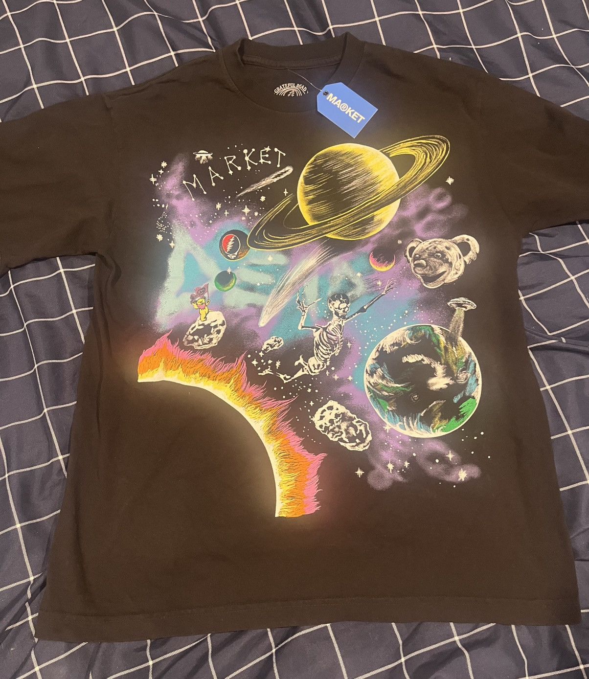 Grateful Dead × Market Size M-Brand New Market x Grateful Dead Tee Black Medium Size US M / EU 48-50 / 2 - 1 Thumbnail