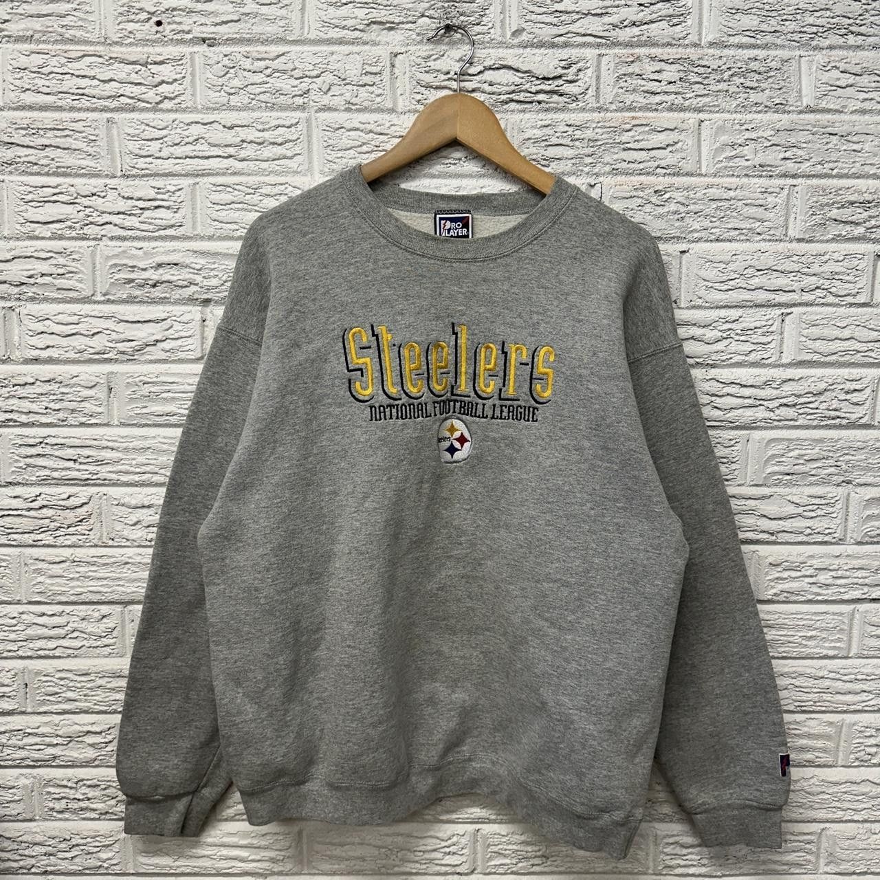 NFL Vintage Pittsburgh Steelers NFL Sweatshirt Grey XL Size US XL / EU 56 / 4 - 1 Thumbnail