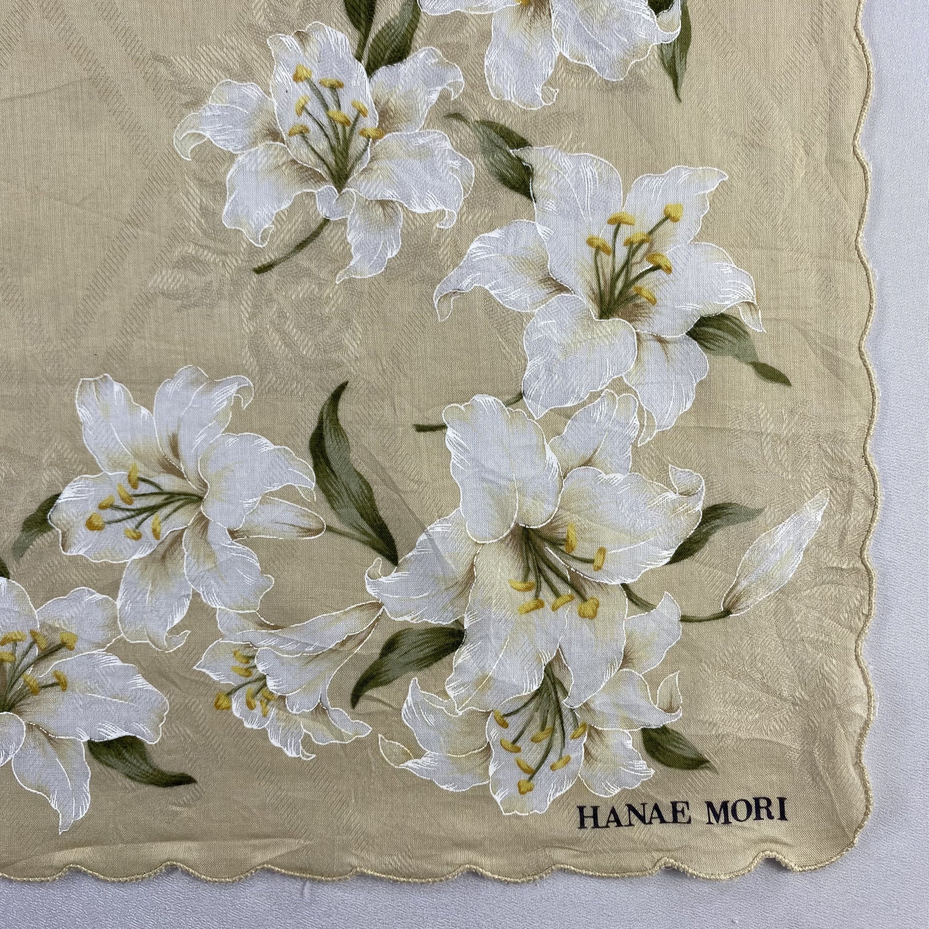 Hanae Mori × Vintage Hanae Mori Bandana/ Handkerchief / Neckerchief-P1261 Size ONE SIZE - 3 Thumbnail