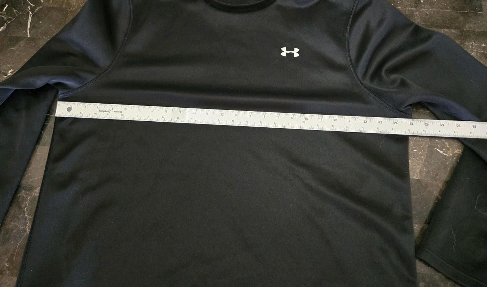 Under Armour Under Armour Shirt Mens XL Black Long Sleeve Top Logo Size US XL / EU 56 / 4 - 12 Thumbnail