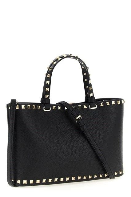 Valentino VALENTINO Rockstud Small Black Top Handle Bag Size ONE SIZE - 2 Thumbnail
