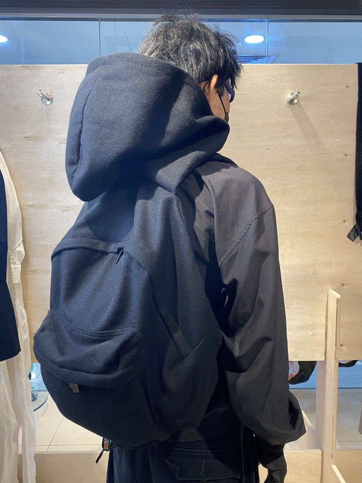 Yohji Yamamoto Yohji Yamamoto Hoodie Backpack Size ONE SIZE - 2 Thumbnail