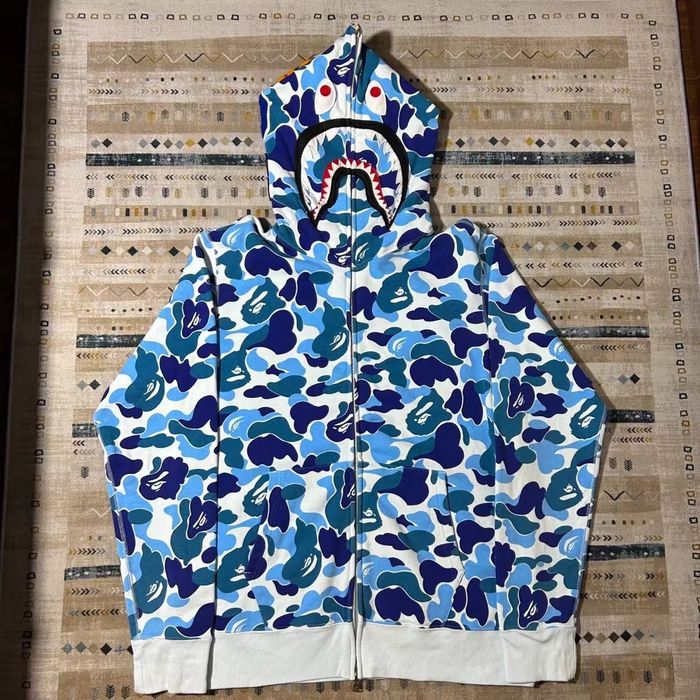 BAPE ABC CAMO SHARK FULL ZIP HOODIE