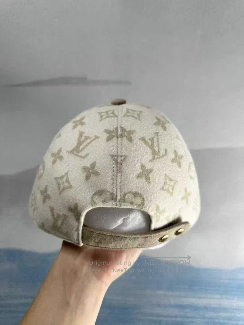Louis Vuitton Louis Vuitton Khaki full print wool baseball cap Size ONE SIZE - 3 Thumbnail