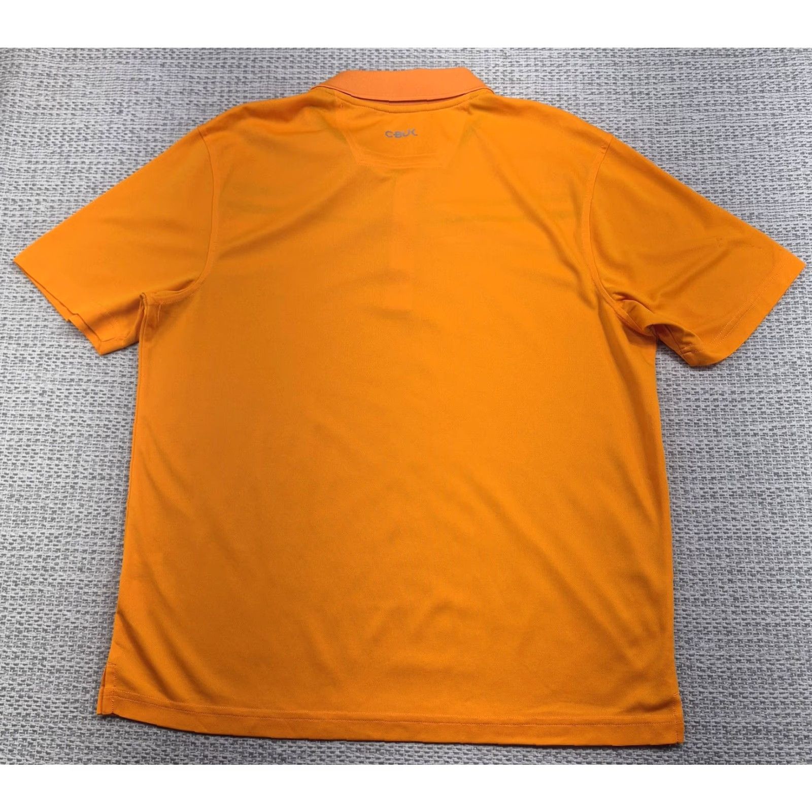 Vintage CBUK Golf Polo Shirt Mens L Orange Stripe Short Sleeve Knit Performance Size US L / EU 52-54 / 3 - 6 Thumbnail