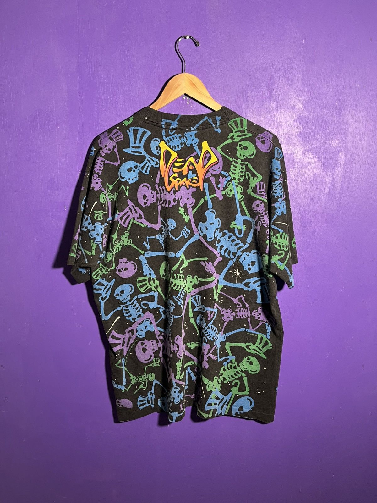 Band Tees × Grateful Dead × Vintage Vintage 1992 Grateful Dead skeletons AOP tour t-shirt Size US XL / EU 56 / 4 - 2 Thumbnail