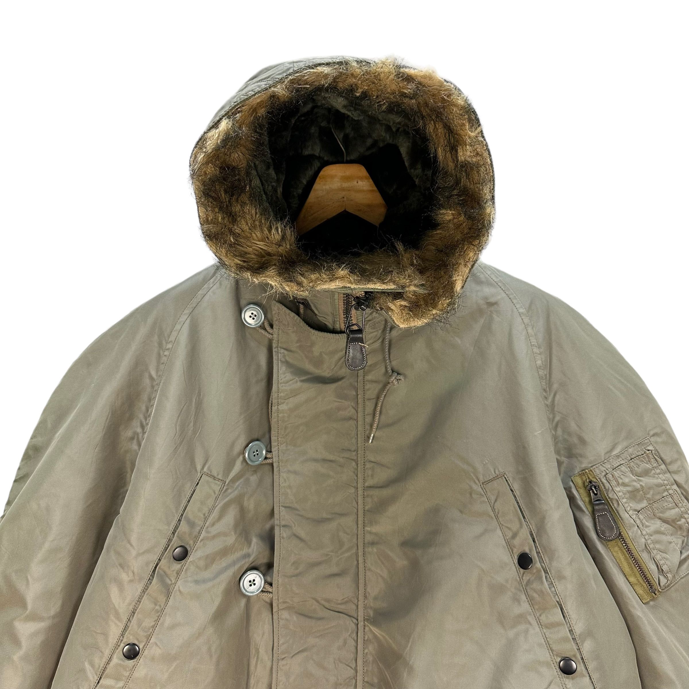 Buzz Rickson's United Carr by BUZZ RICKSON'S Fur Hoodie Parka #A8-0201 Size US L / EU 52-54 / 3 - 2 Thumbnail