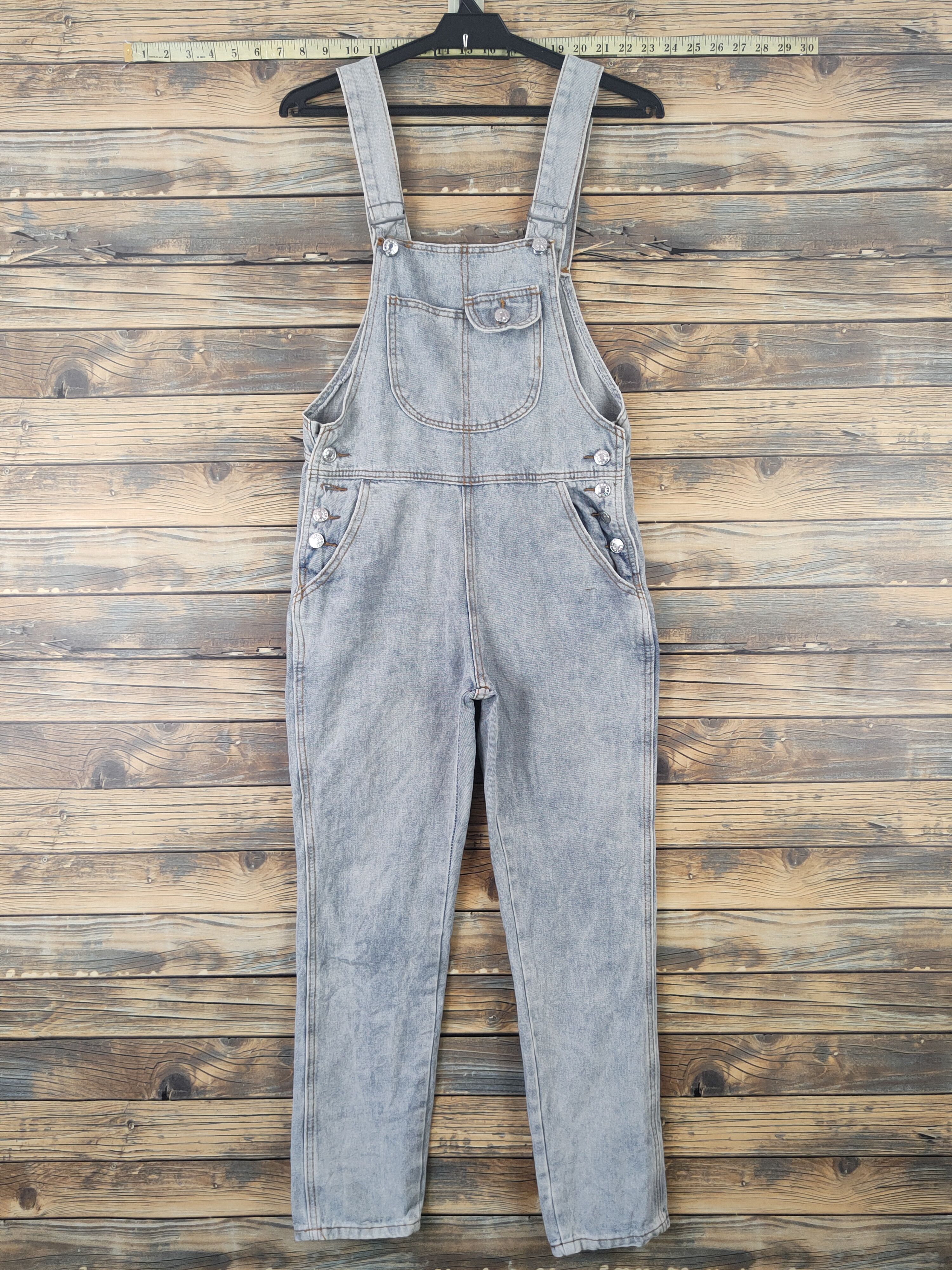 Vintage Japanese Brand Light Blue Denim Jumpsuits
