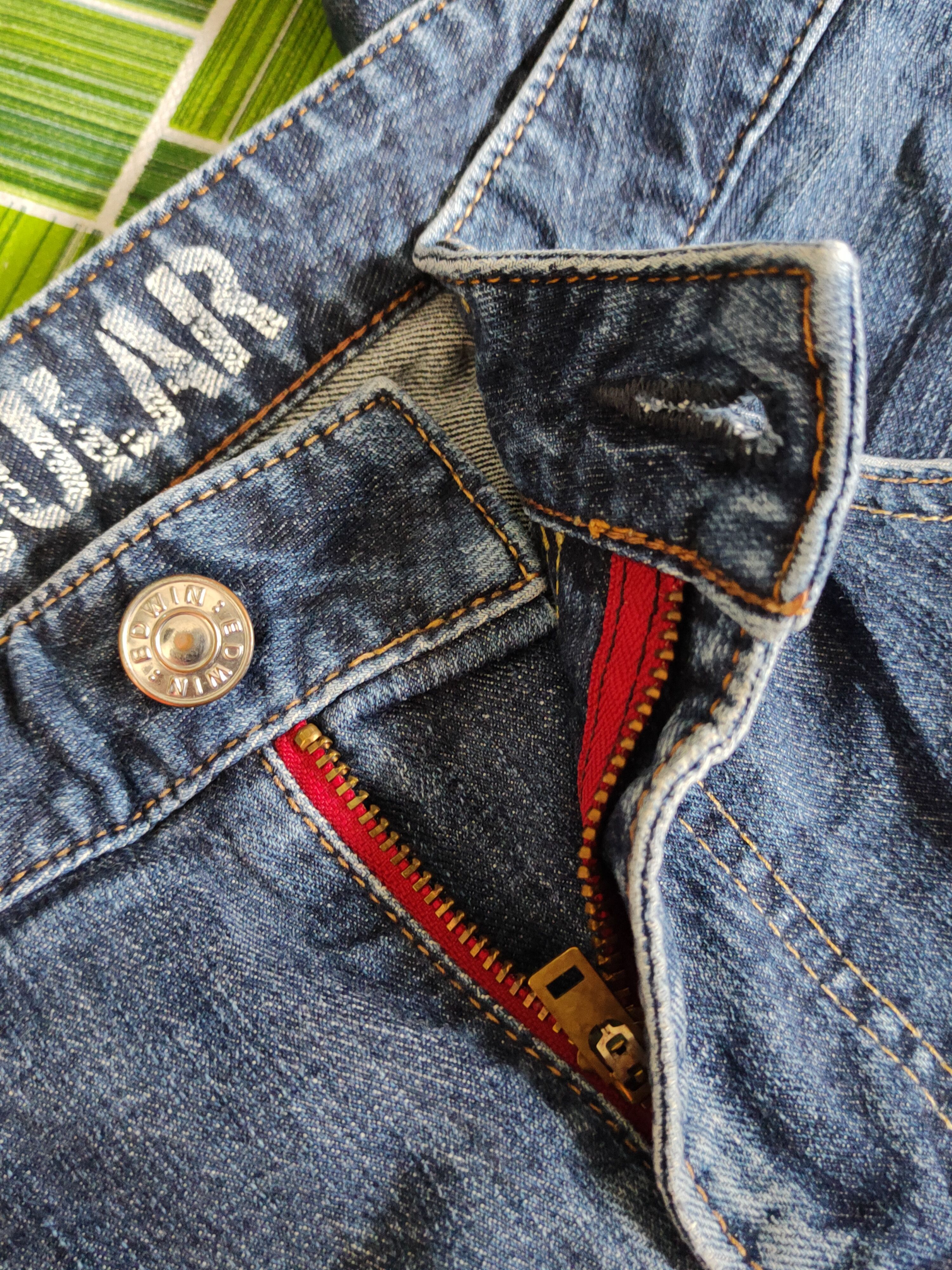 Edwin Edwin blue trip Dark Blue Distressed denim Jeans #S2205 Size US 34 / EU 50 - 16 Thumbnail